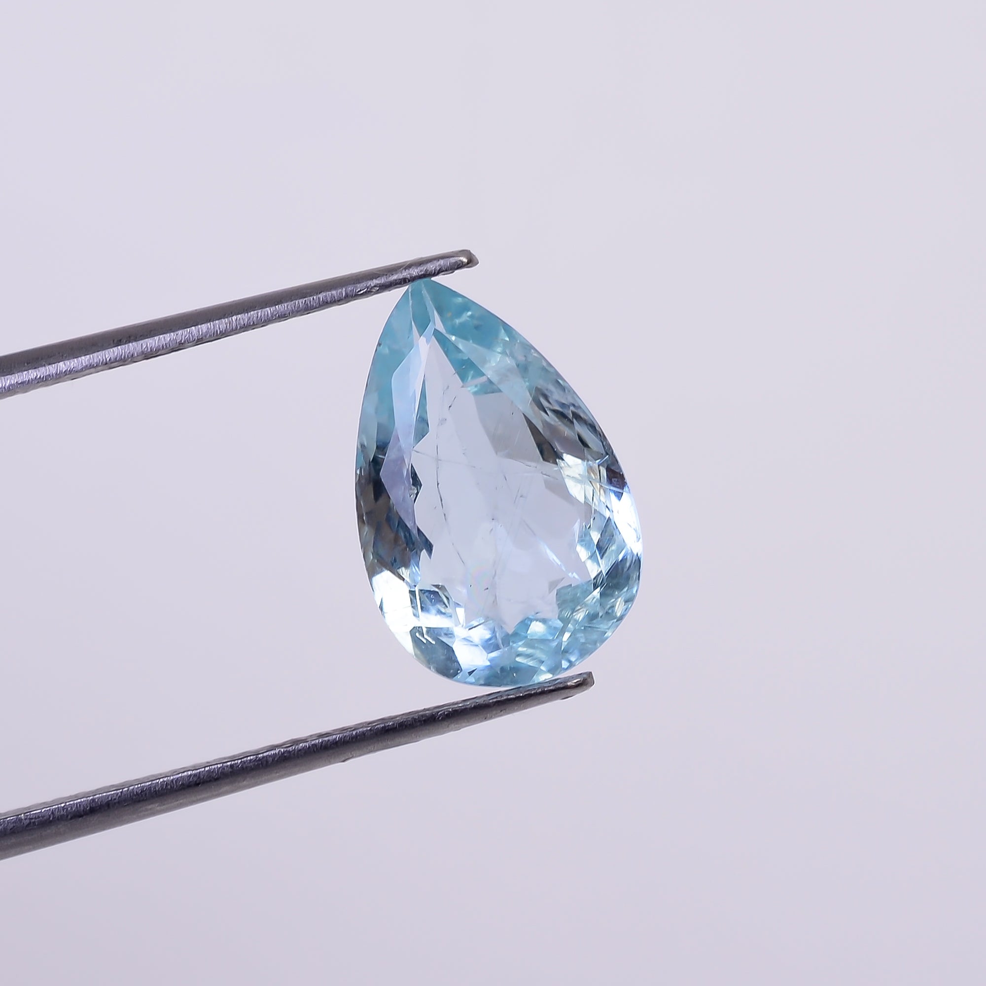 Natural Aquamarine Pear Shape Cut Stone Loose Gemstone For Making Jewelry 3.5 Ct. 13X8X5 MM Y-10536