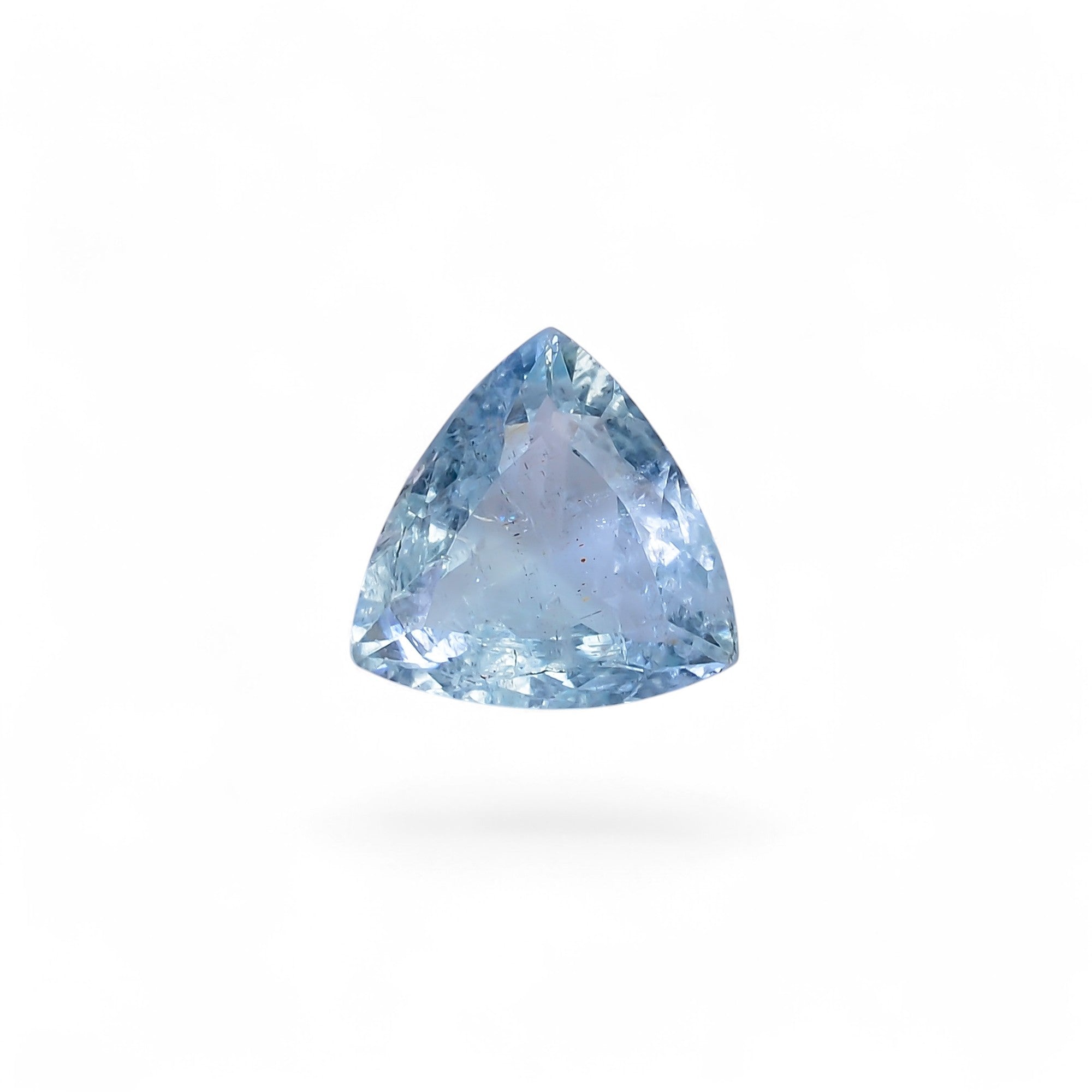 Natural Aquamarine Triangle Shape Cut Stone Loose Gemstone For Making Jewelry 3.5 Ct. 11X11X5 MM Y-10537