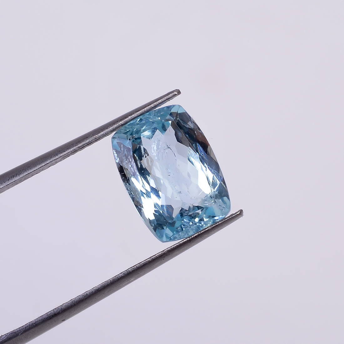 Natural Aquamarine Radiant Shape Cut Stone Loose Gemstone For Making Jewelry 4 Ct. 11X8X5 MM Y-10538