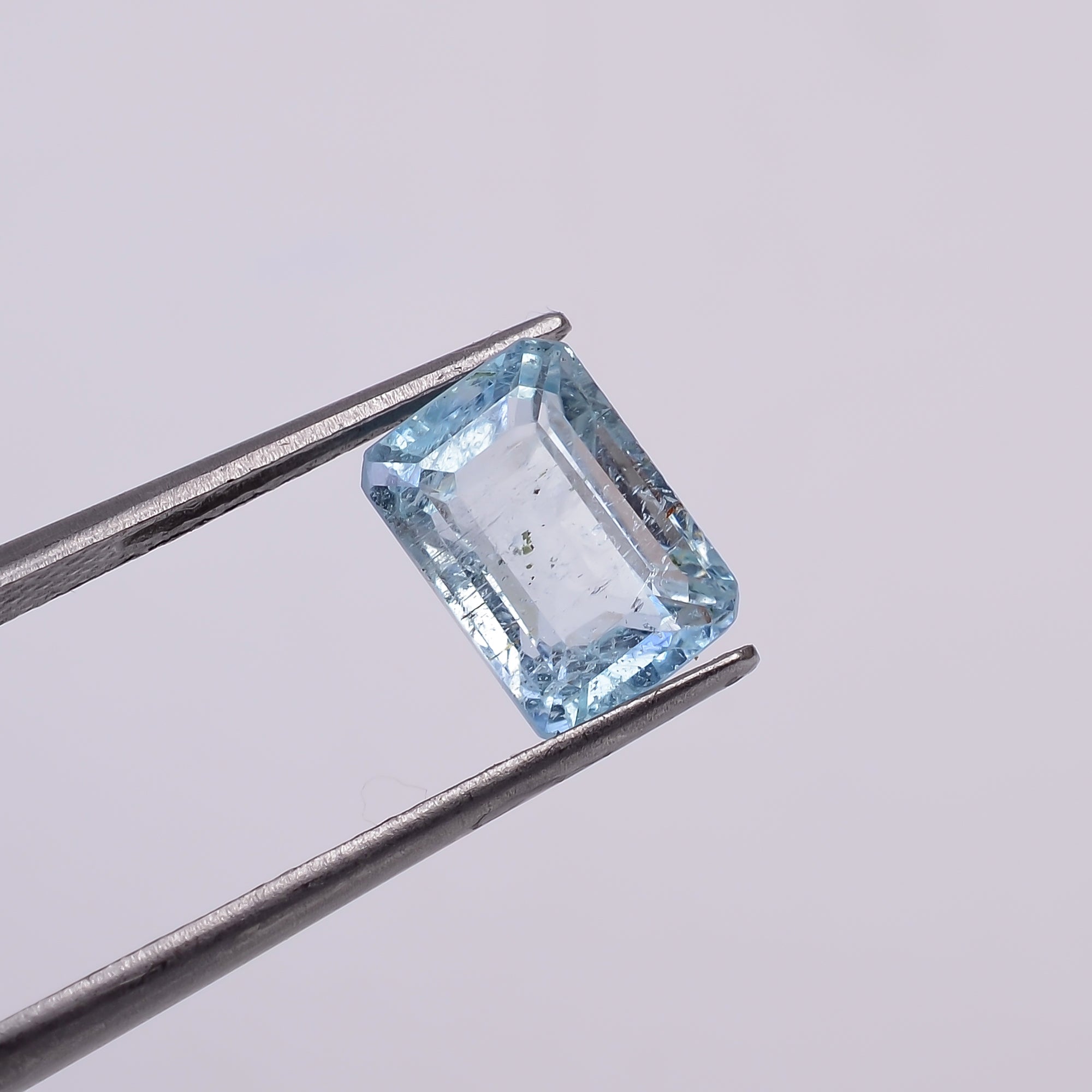 Natural Aquamarine Radiant Shape Cut Stone Loose Gemstone For Making Jewelry 2.5 Ct. 9X6X5 MM Y-10540