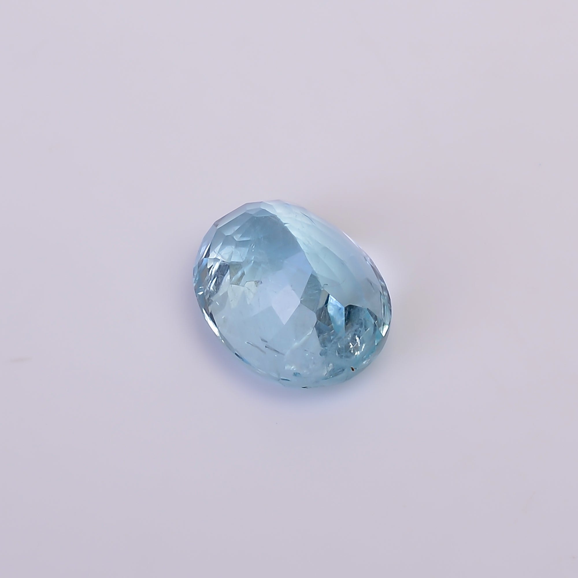 Natural Aquamarine Oval Shape Cut Stone Loose Gemstone For Making Jewelry 5 Ct. 12X9X7 MM Y-10541