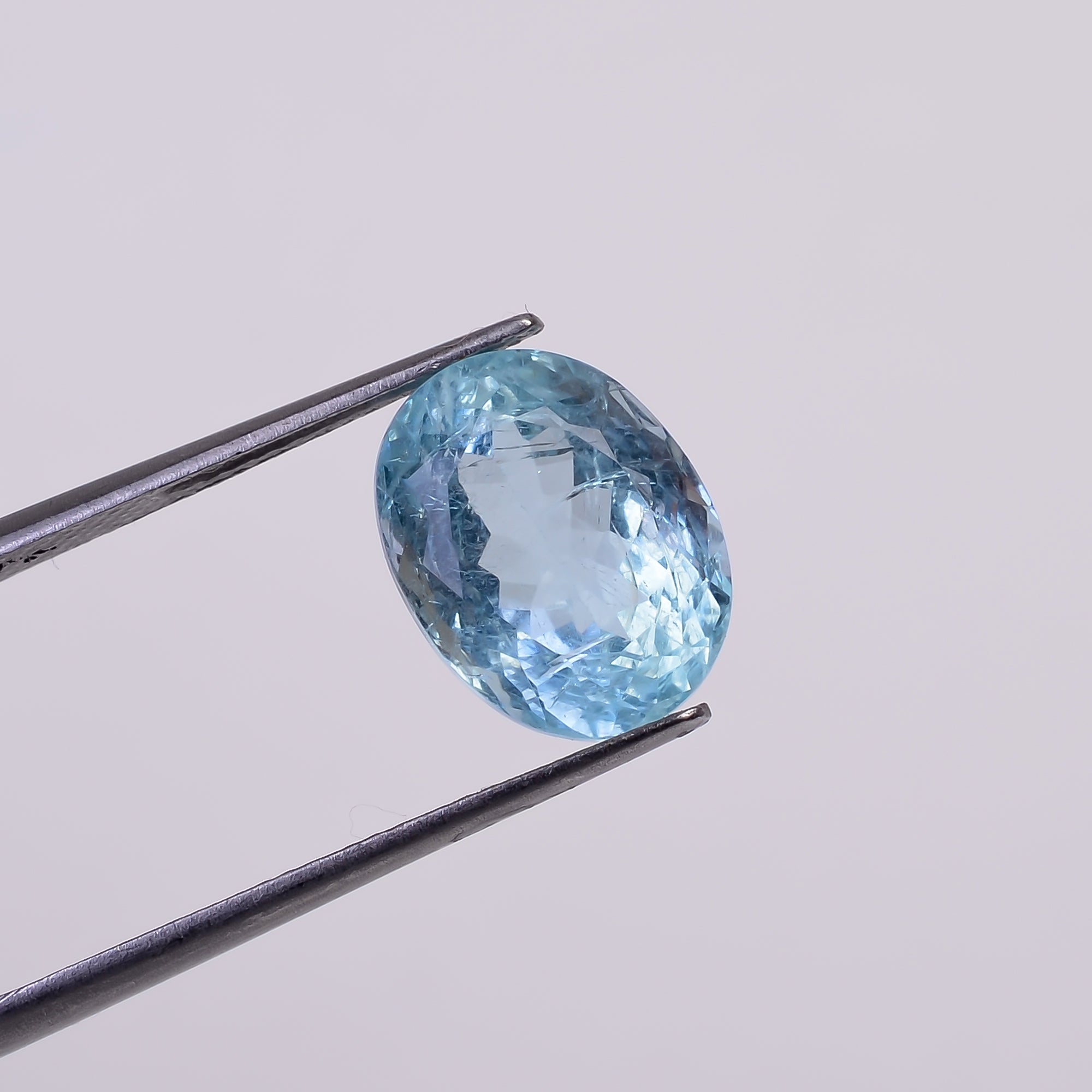 Natural Aquamarine Oval Shape Cut Stone Loose Gemstone For Making Jewelry 5 Ct. 12X9X7 MM Y-10541