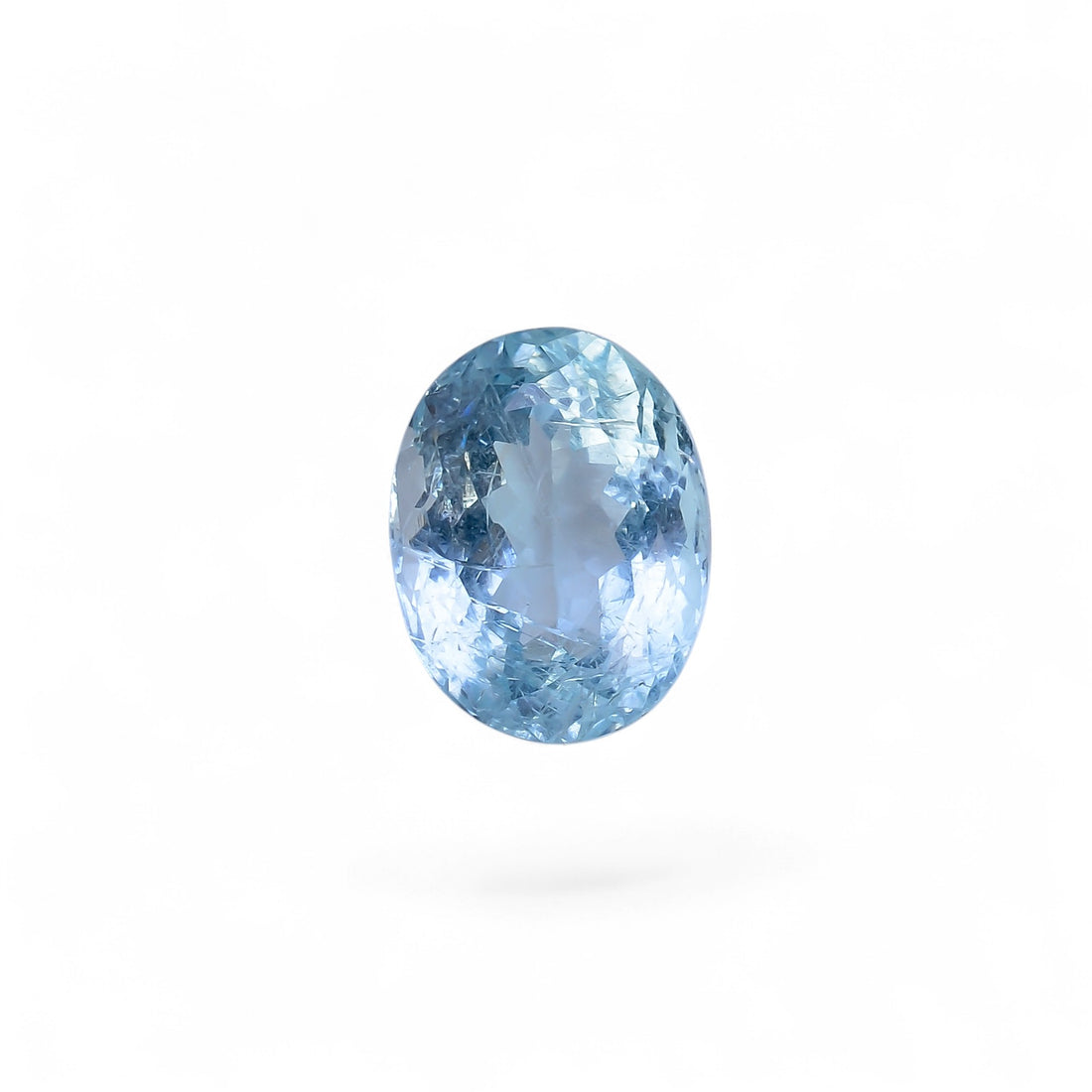 Natural Aquamarine Oval Shape Cut Stone Loose Gemstone For Making Jewelry 5 Ct. 12X9X7 MM Y-10541