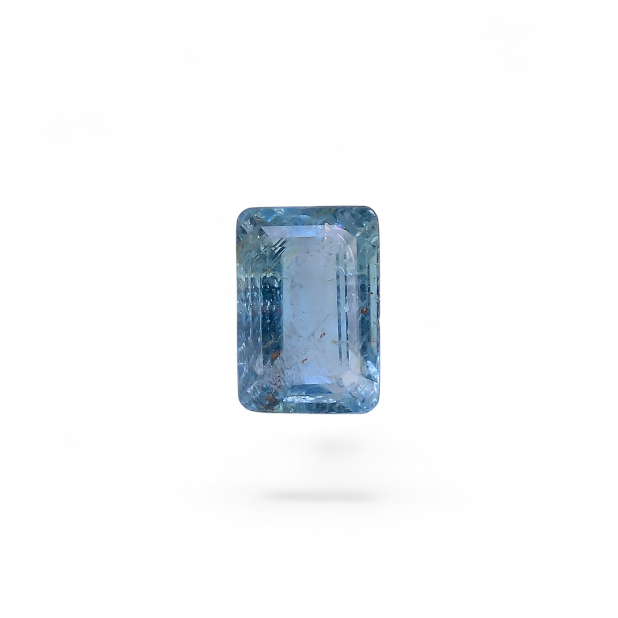 Natural Aquamarine Radiant Shape Cut Stone Loose Gemstone For Making Jewelry 2.5 Ct. 9X6X5 MM Y-10542