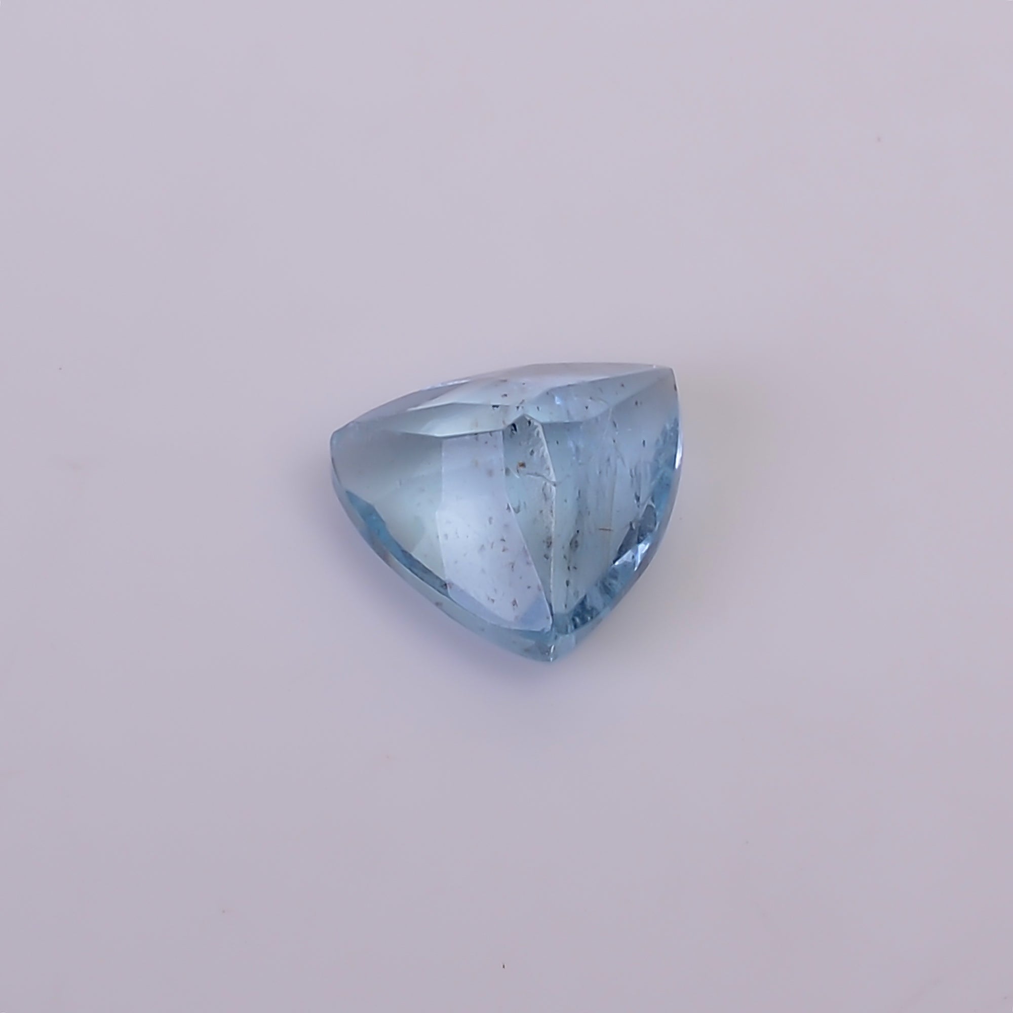 Natural Aquamarine Trillion Shape Cut Stone Loose Gemstone For Making Jewelry 1.5 Ct. 7X7X4 MM Y-10544