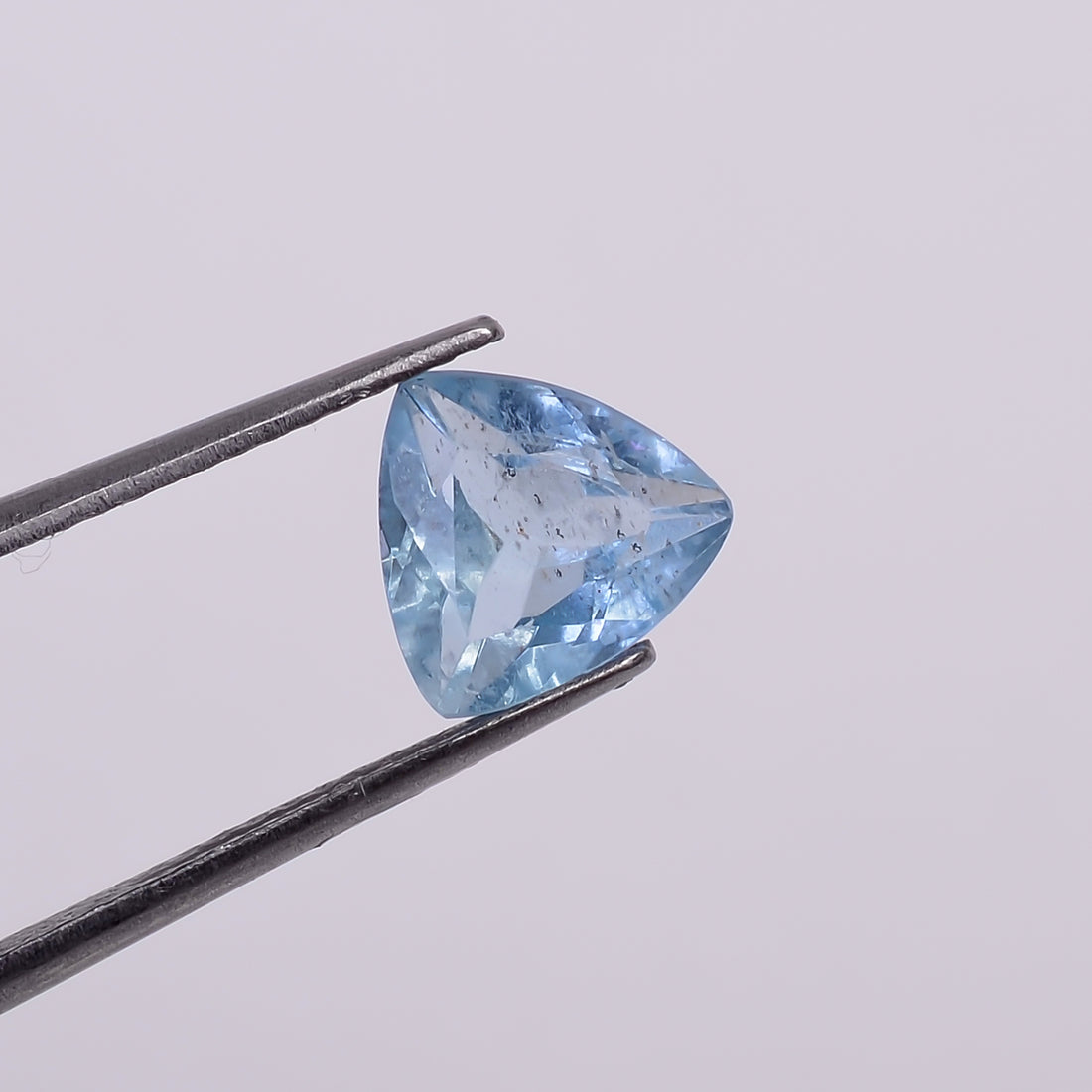 Natural Aquamarine Trillion Shape Cut Stone Loose Gemstone For Making Jewelry 1.5 Ct. 7X7X4 MM Y-10544