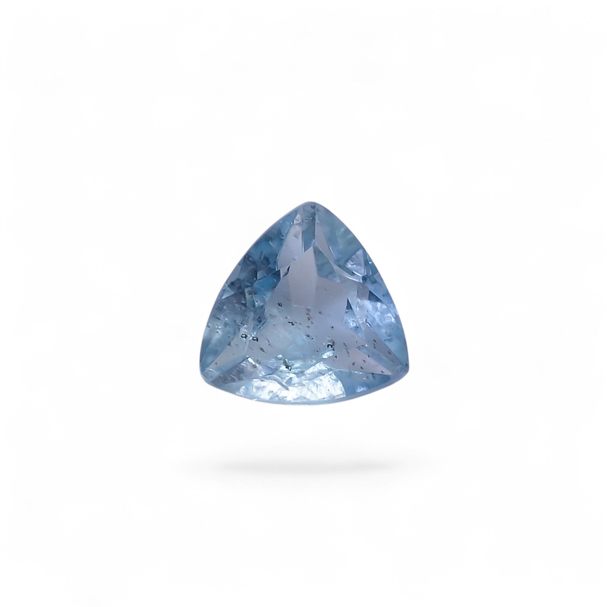 Natural Aquamarine Trillion Shape Cut Stone Loose Gemstone For Making Jewelry 1.5 Ct. 7X7X4 MM Y-10544