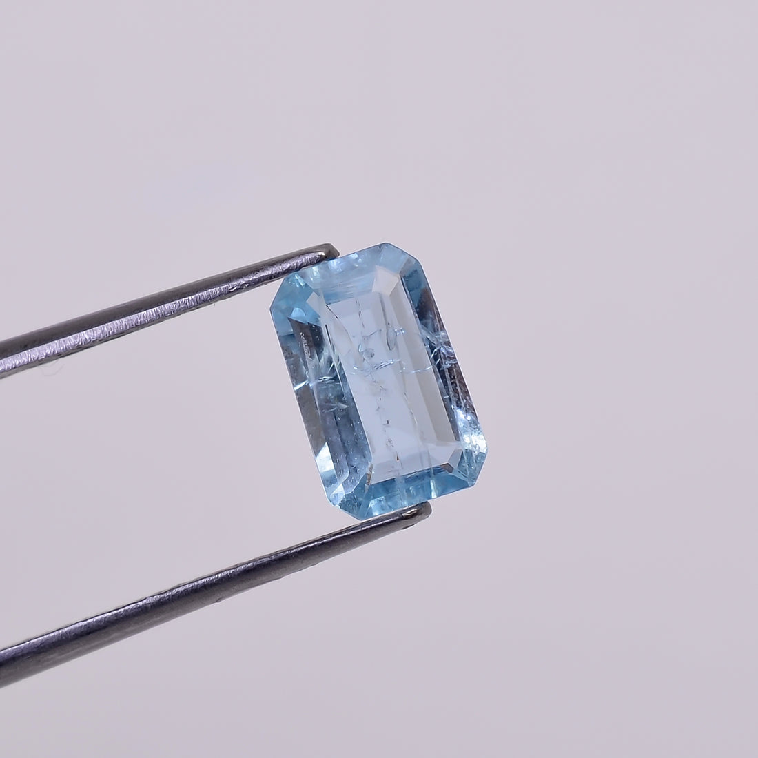 Natural Aquamarine Radiant Shape Cut Stone Loose Gemstone For Making Jewelry 1.5 Ct. 9X5X3 MM Y-10546