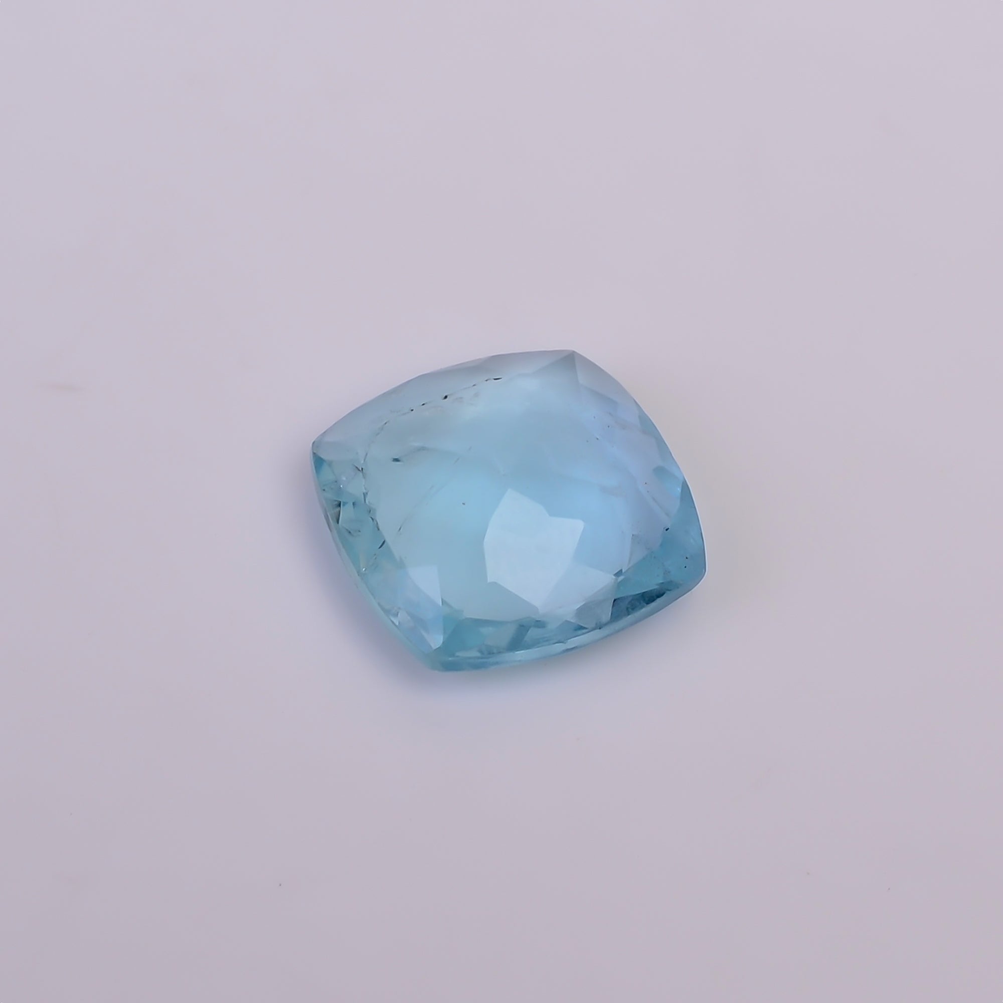 Natural Aquamarine Cushion Shape Cut Stone Loose Gemstone For Making Jewelry 5 Ct. 12X12X4 MM Y-10547