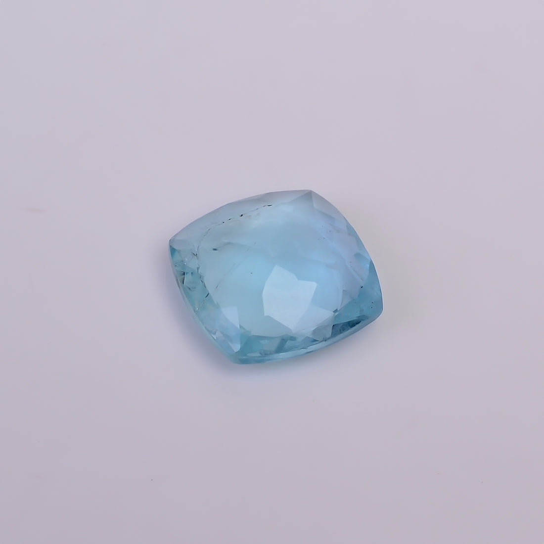 Natural Aquamarine Cushion Shape Cut Stone Loose Gemstone For Making Jewelry 5 Ct. 12X12X4 MM Y-10547