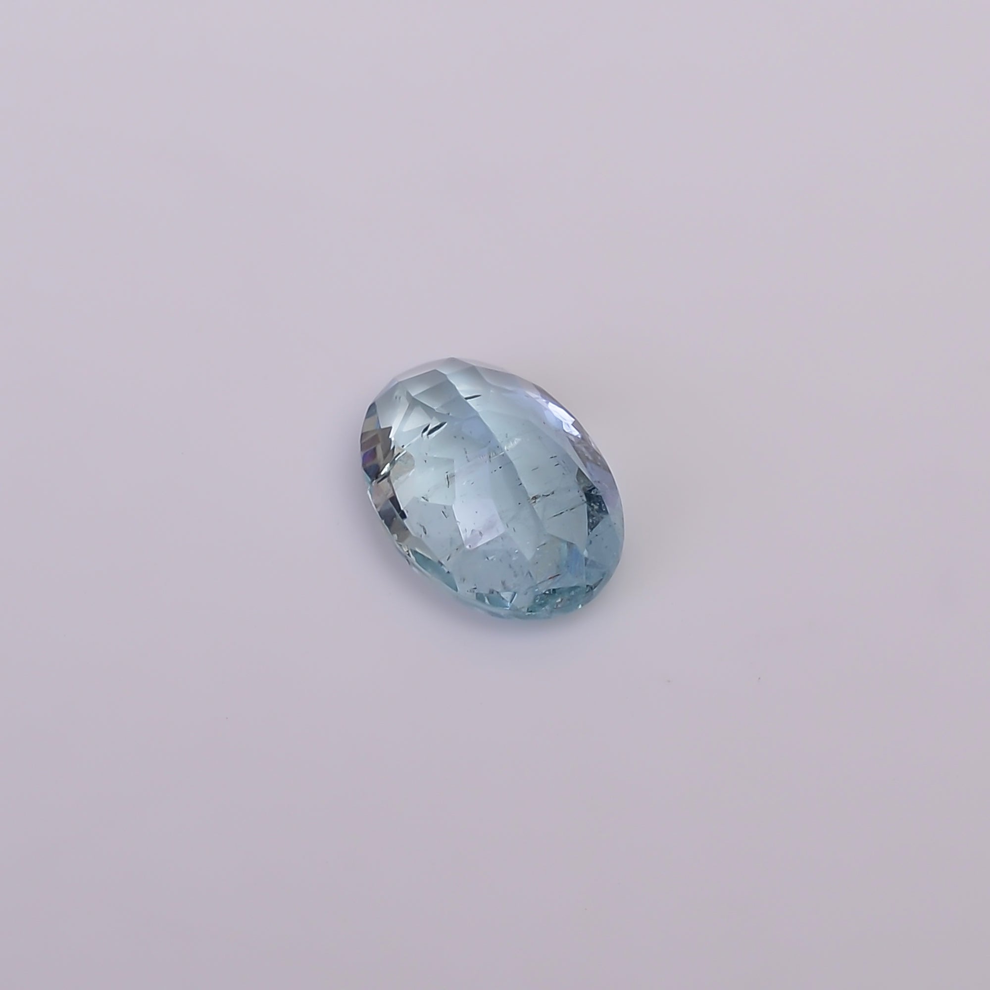 Natural Aquamarine Oval Shape Cut Stone Loose Gemstone For Making Jewelry 2 Ct. 10X7X4 MM Y-10549