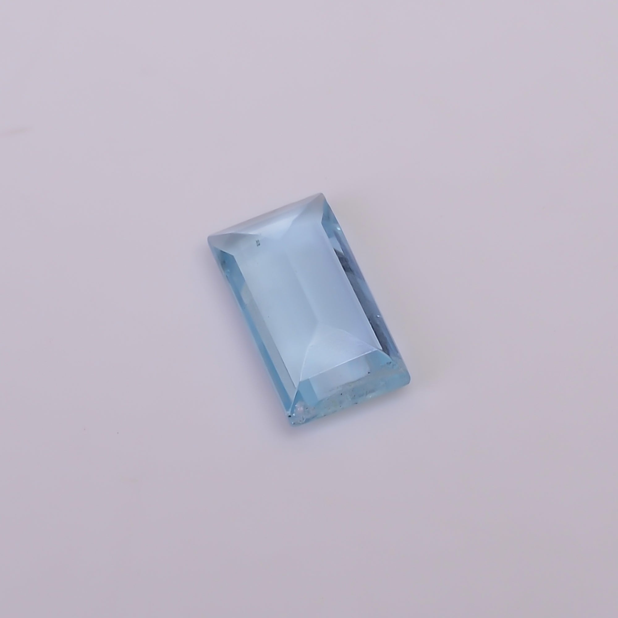 Natural Aquamarine Rectangle Shape Cut Stone Loose Gemstone For Making Jewelry 1.5 Ct. 11X5X3 MM Y-10550