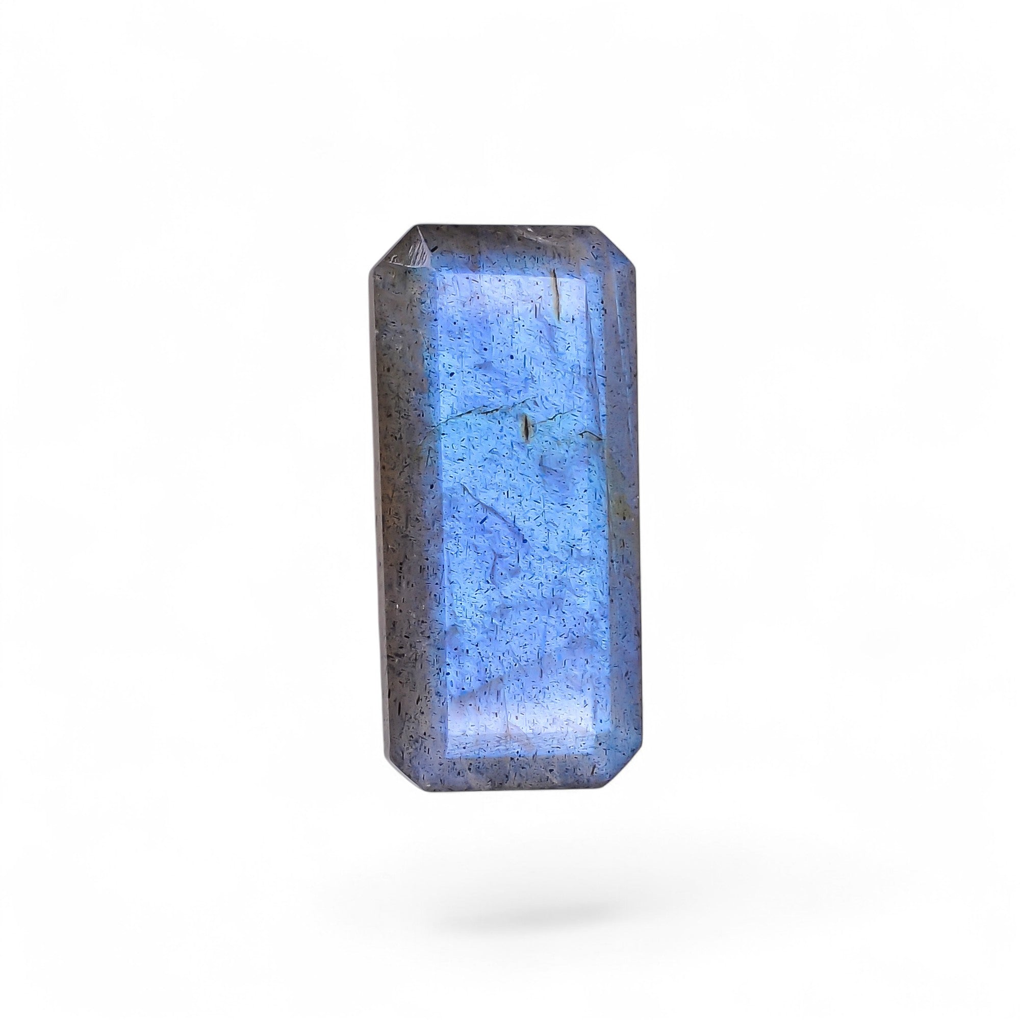 Natural Labradorite Radiant Shape Cut Stone Loose Gemstone For Making Jewelry 21.5 Ct. 27X13X7 MM Y-10553