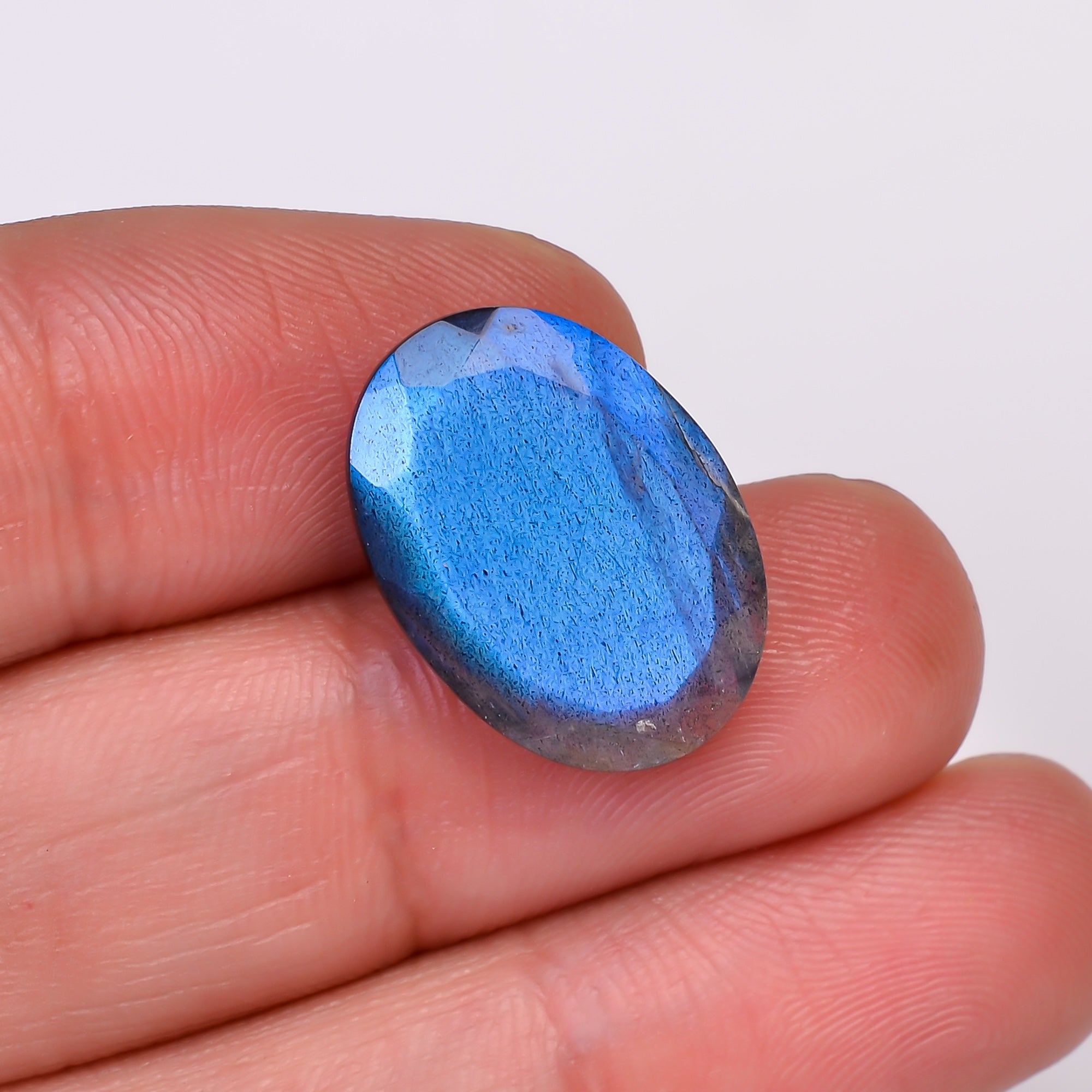 Natural Labradorite Oval Shape Cut Stone Loose Gemstone For Making Jewelry 9 Ct. 18X13X5 MM Y-10560