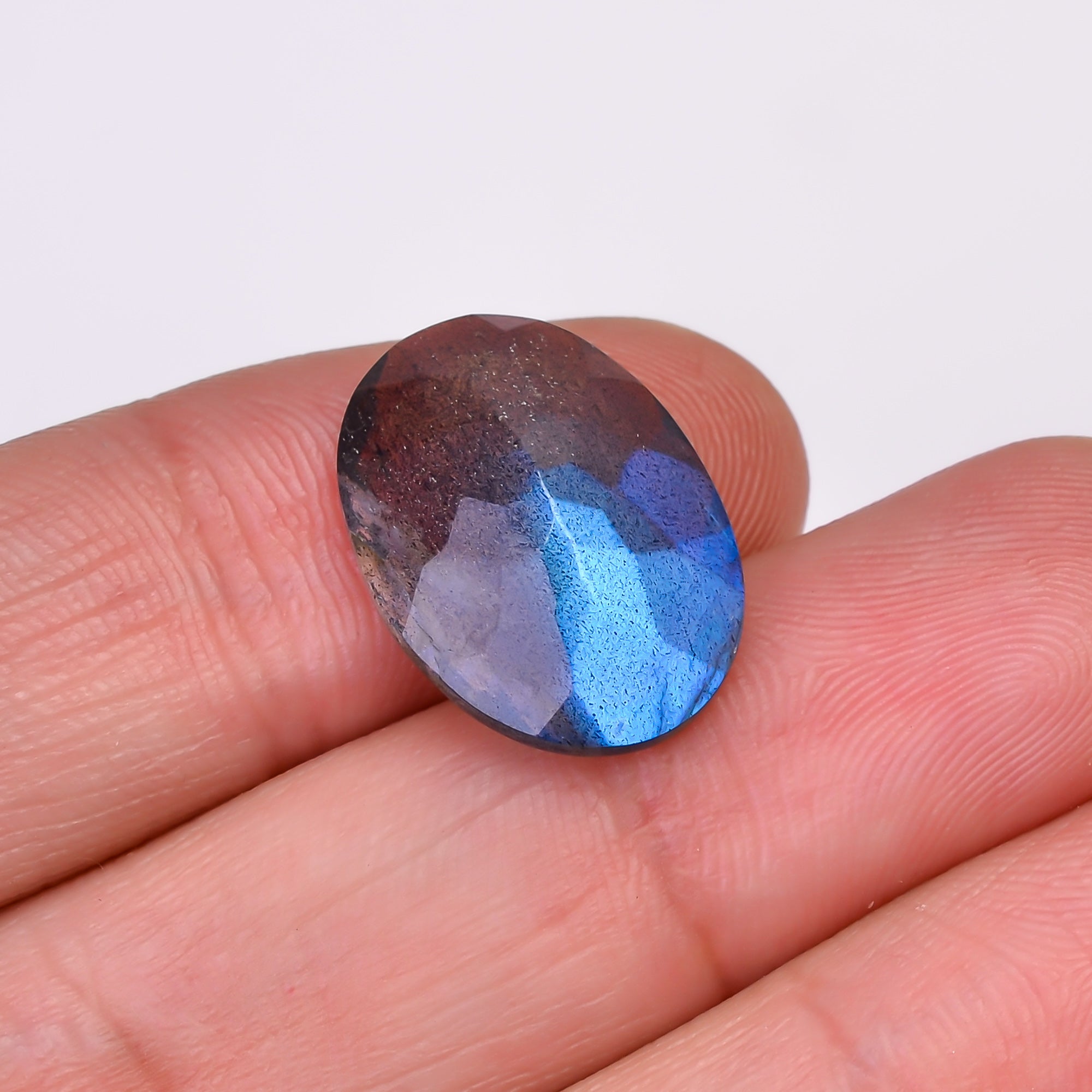Natural Labradorite Oval Shape Cut Stone Loose Gemstone For Making Jewelry 9 Ct. 18X13X5 MM Y-10560