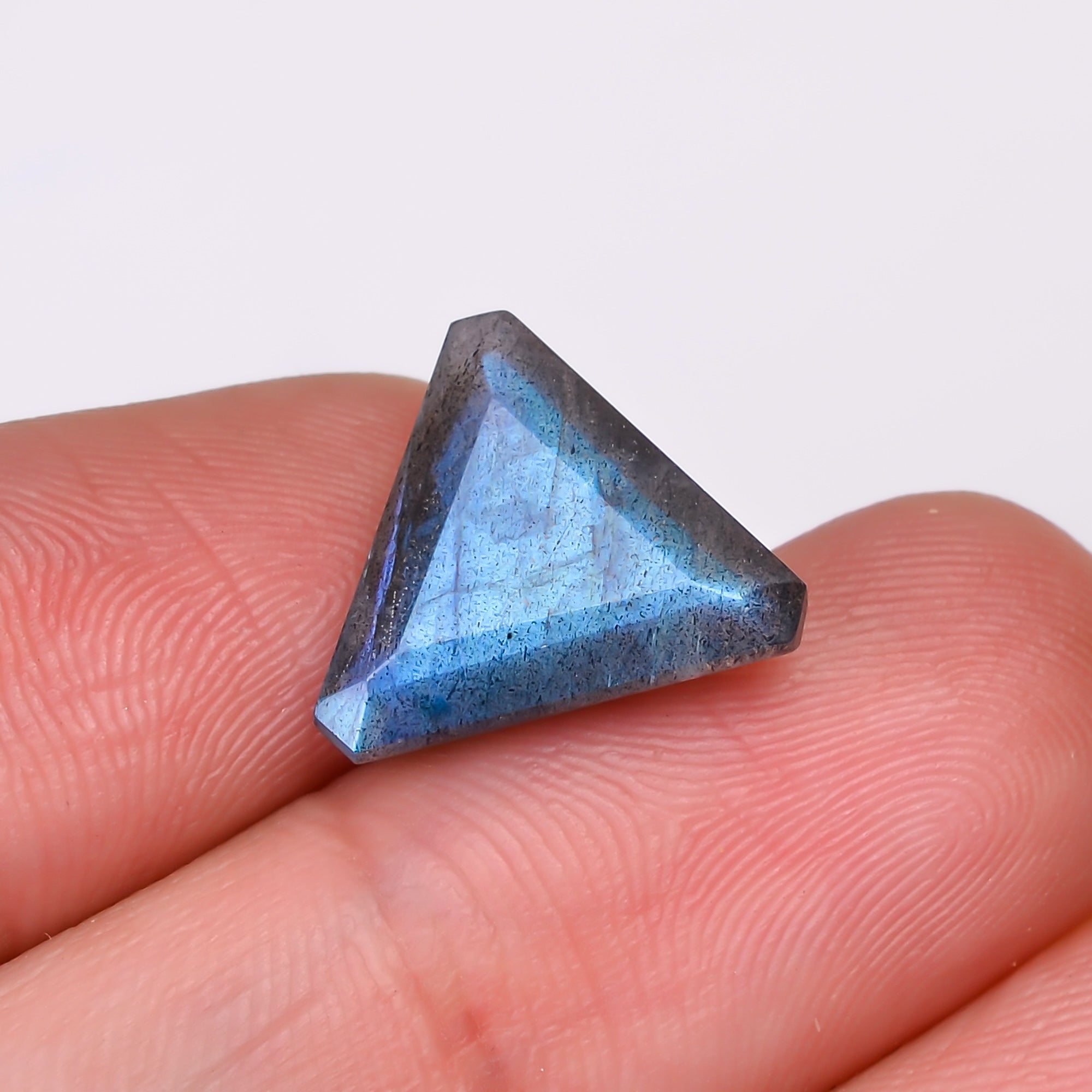 Natural Labradorite Triangle Shape Cut Stone Loose Gemstone For Making Jewelry 5 Ct. 12X12X6 MM Y-10561