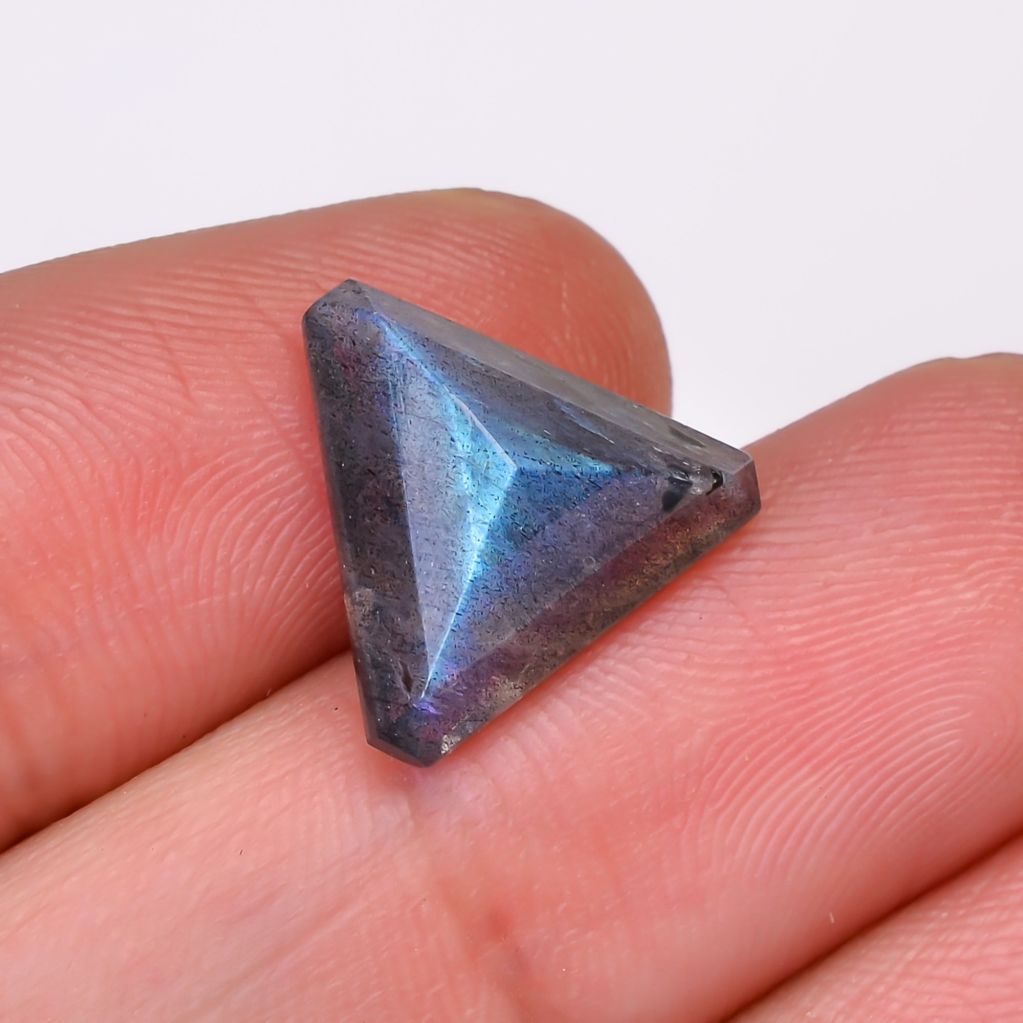 Natural Labradorite Triangle Shape Cut Stone Loose Gemstone For Making Jewelry 5 Ct. 12X12X6 MM Y-10561
