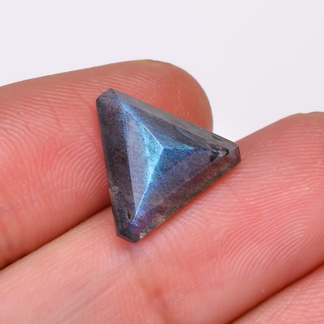Natural Labradorite Triangle Shape Cut Stone Loose Gemstone For Making Jewelry 5 Ct. 12X12X6 MM Y-10561