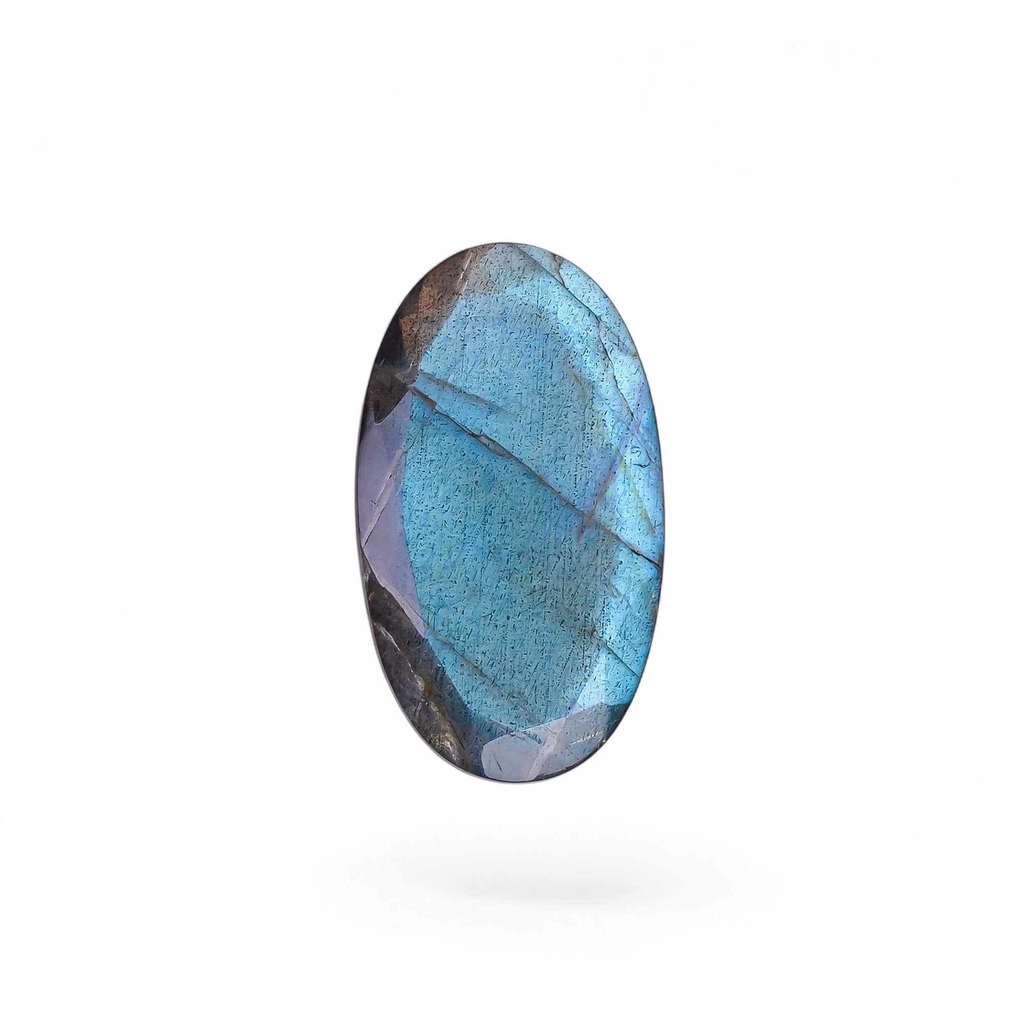Natural Labradorite Oval Shape Cut Stone Loose Gemstone For Making Jewelry 20 Ct. 29X16X6 MM Y-10567