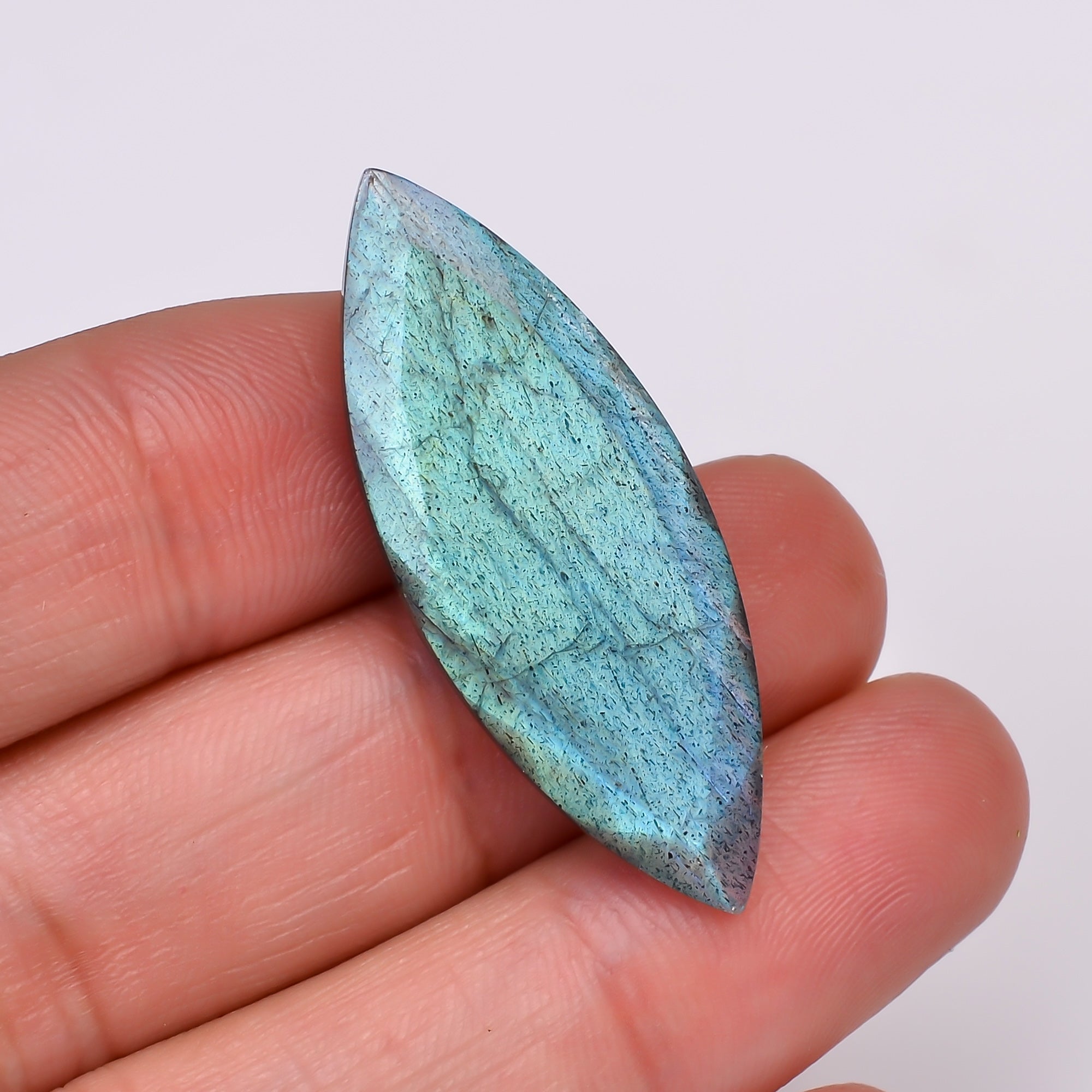 Natural Labradorite Marquise Shape Cut Stone Loose Gemstone For Making Jewelry 20 Ct. 37X14X6 MM Y-10568