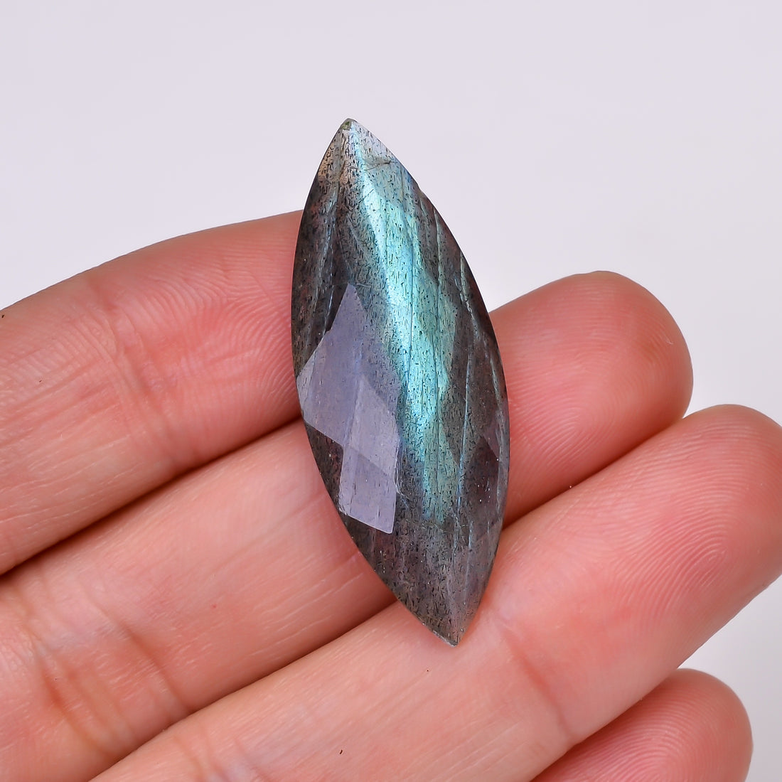 Natural Labradorite Marquise Shape Cut Stone Loose Gemstone For Making Jewelry 20 Ct. 37X14X6 MM Y-10568