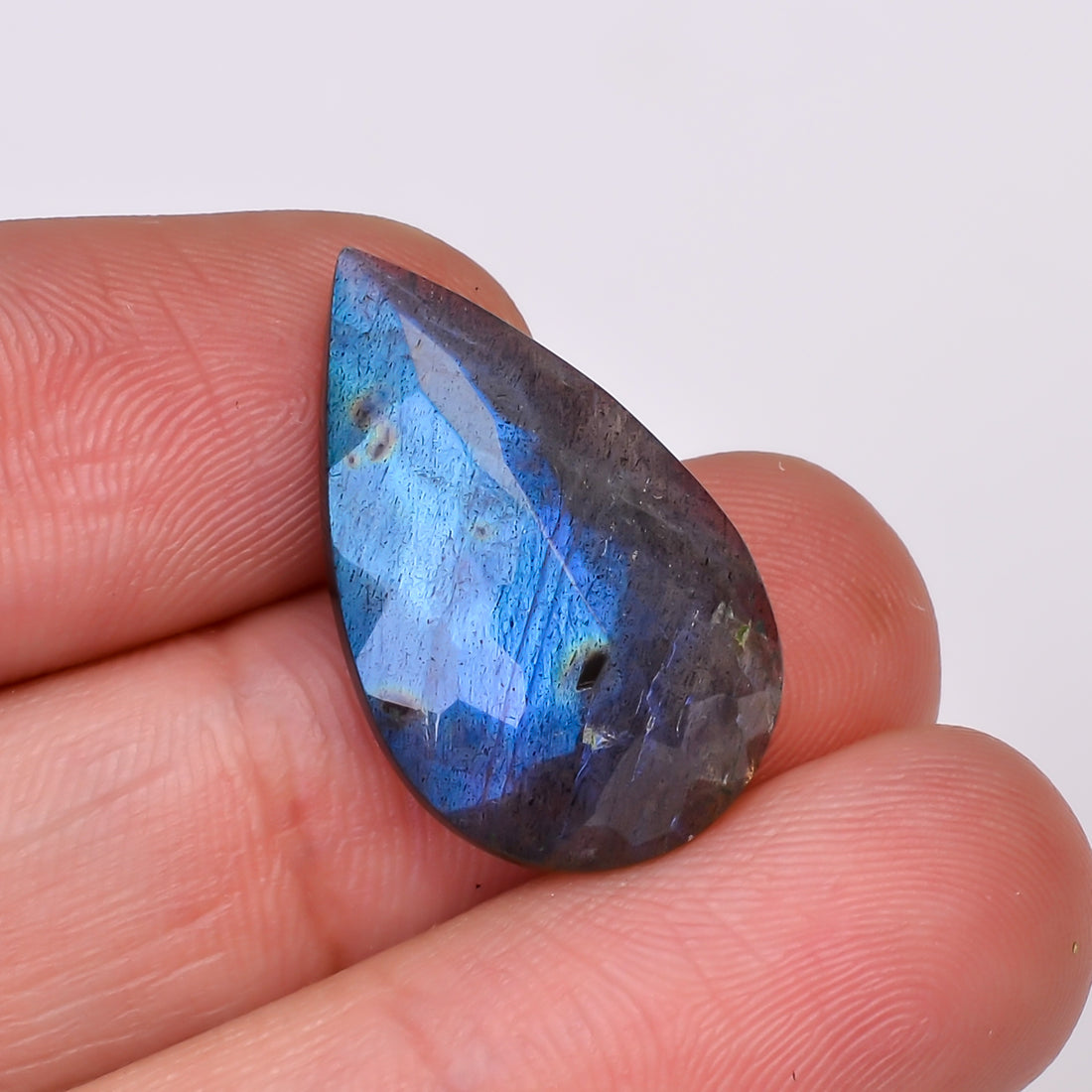 Natural Labradorite Pear Shape Cut Stone Loose Gemstone For Making Jewelry 11.5 Ct. 23X14X6 MM Y-10569