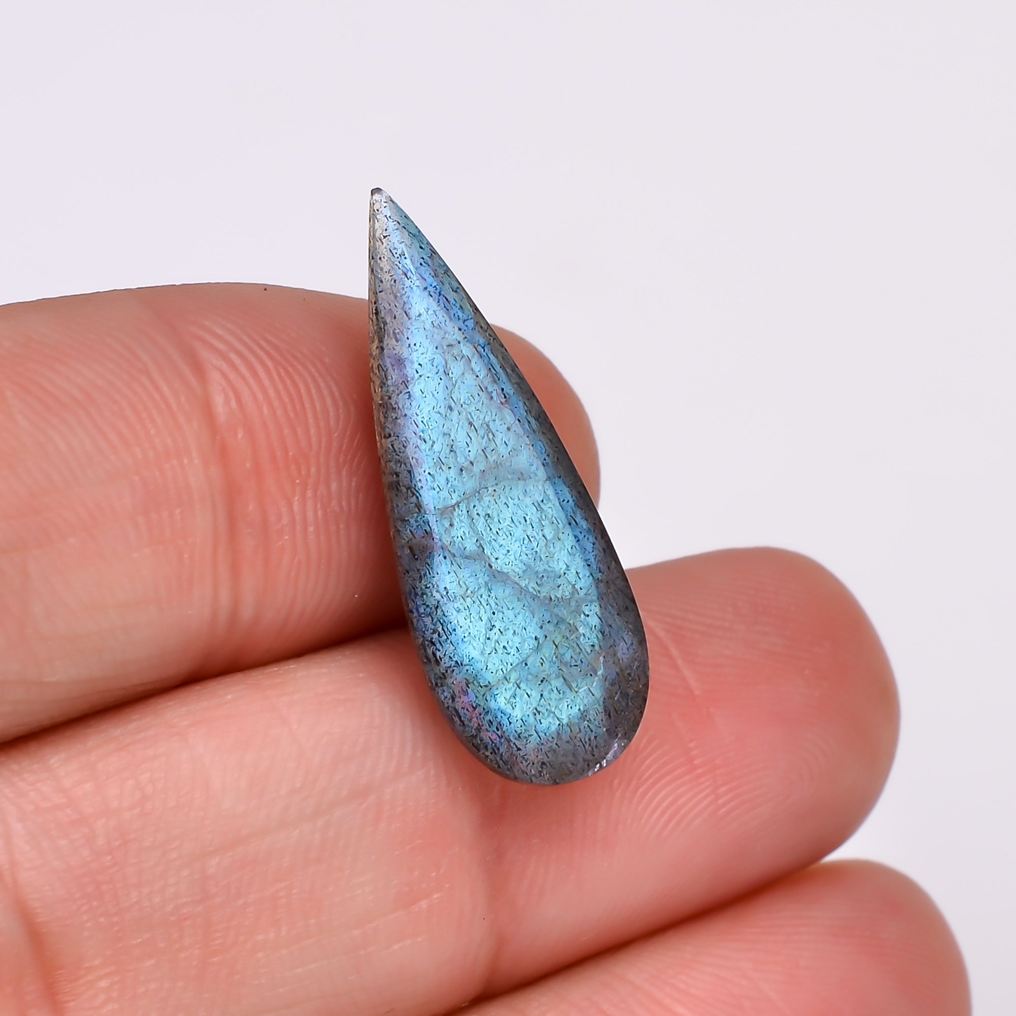 Natural Labradorite Pear Shape Cut Stone Loose Gemstone For Making Jewelry 7 Ct. 24X9X5 MM Y-10573