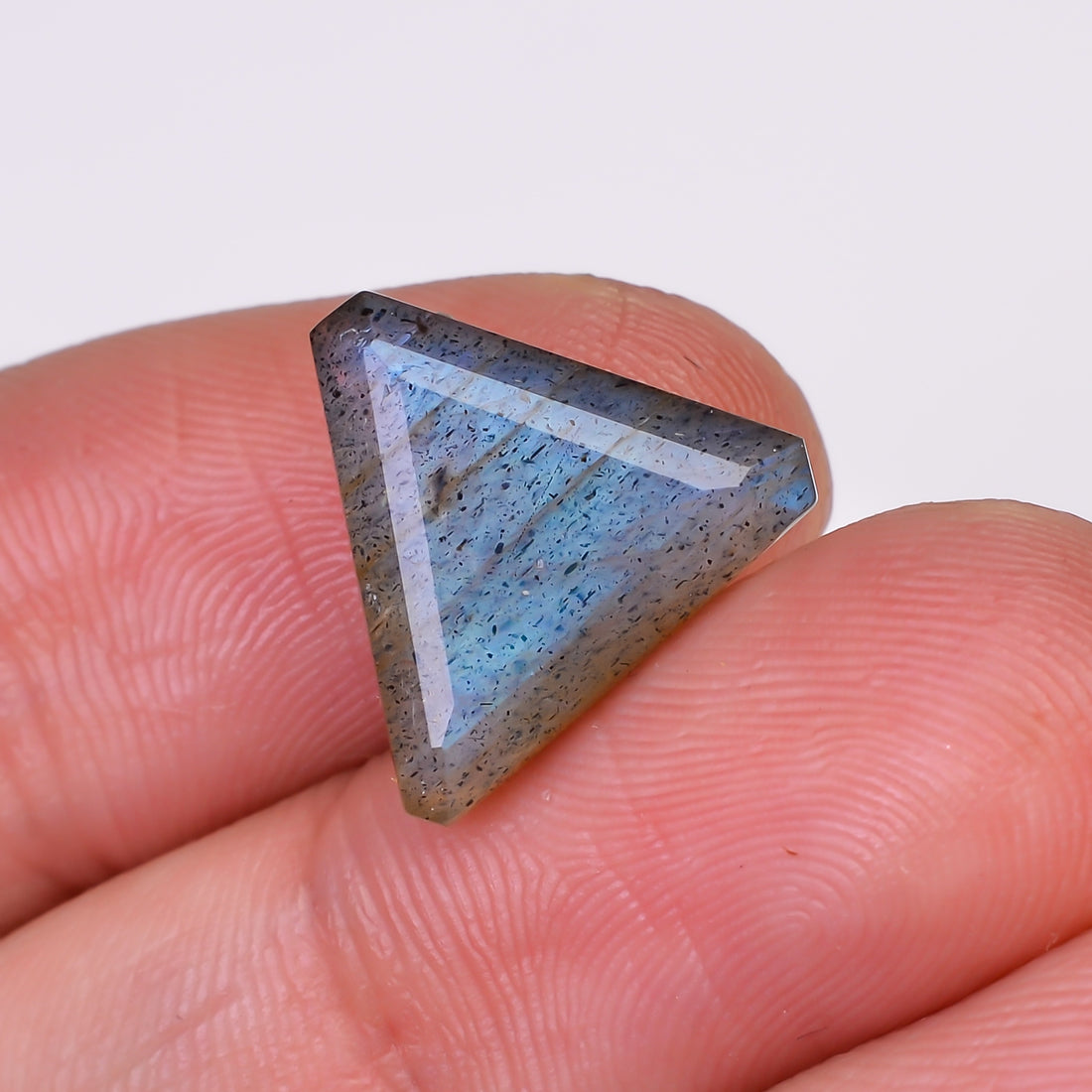 Natural Labradorite Triangle Shape Cut Stone Loose Gemstone For Making Jewelry 5 Ct. 12X12X5 MM Y-10576