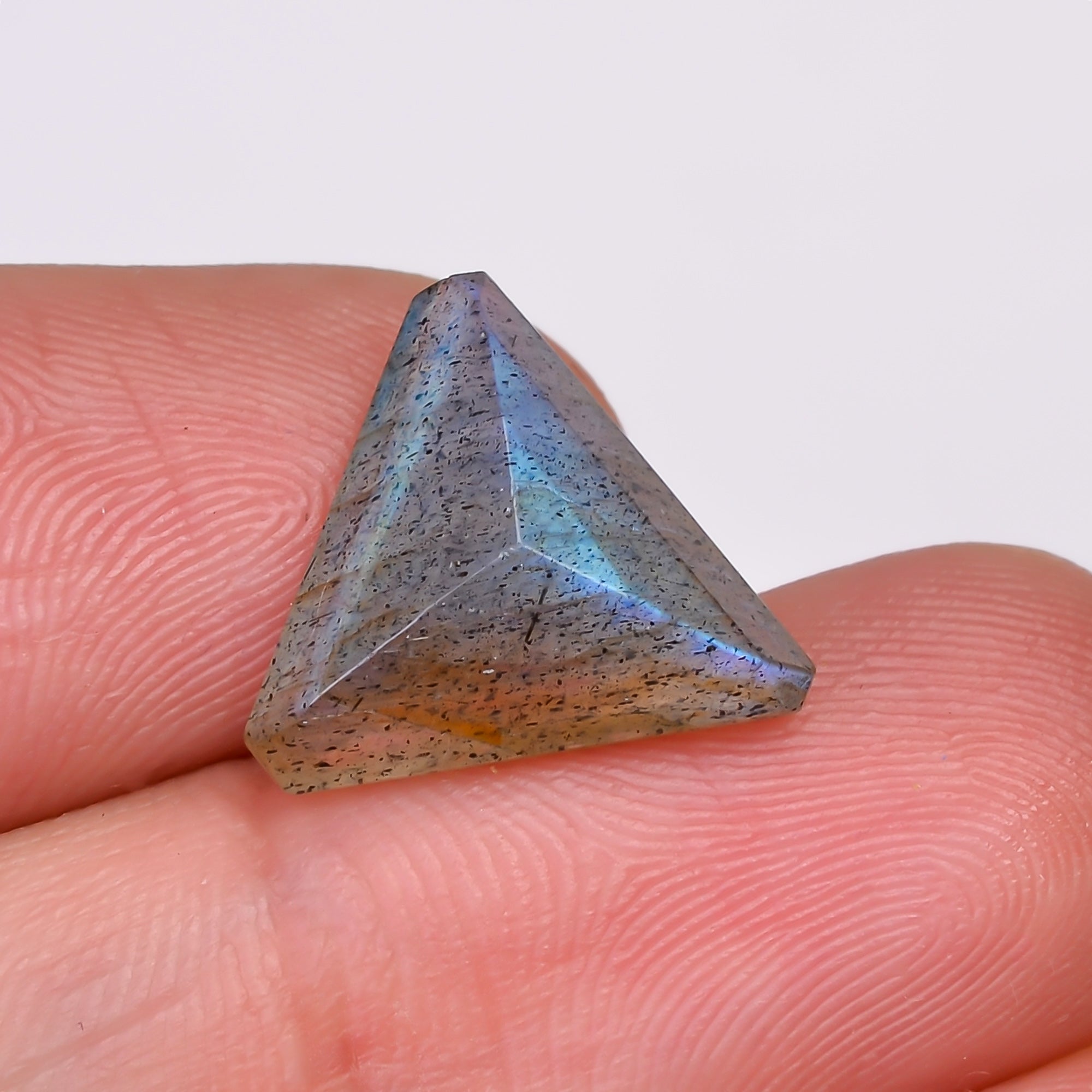 Natural Labradorite Triangle Shape Cut Stone Loose Gemstone For Making Jewelry 5 Ct. 12X12X5 MM Y-10576