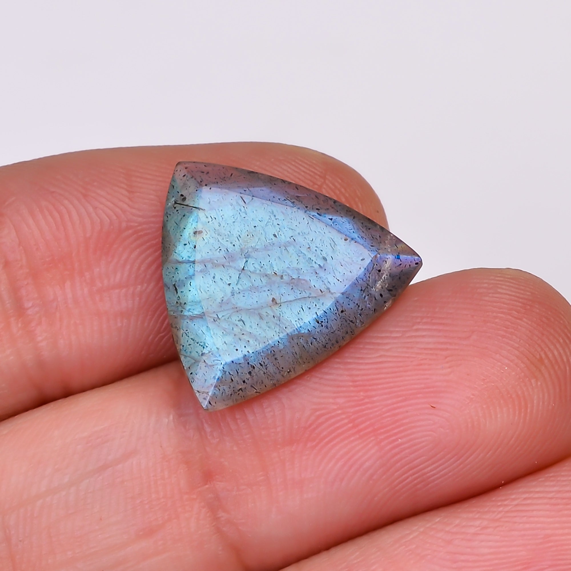 Natural Labradorite Trillion Shape Cut Stone Loose Gemstone For Making Jewelry 8 Ct. 16X16X5 MM Y-10578