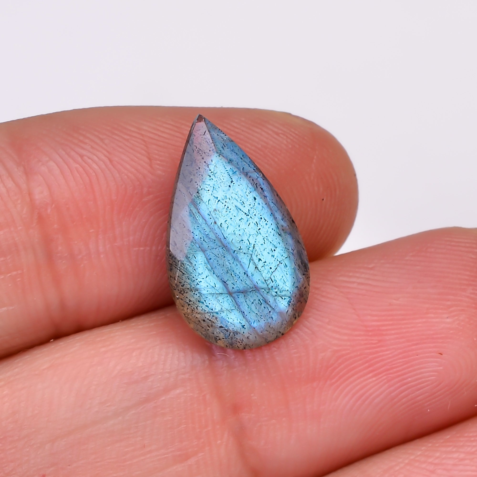 Natural Labradorite Pear Shape Cut Stone Loose Gemstone For Making Jewelry 5 Ct. 16X10X5 MM Y-10579