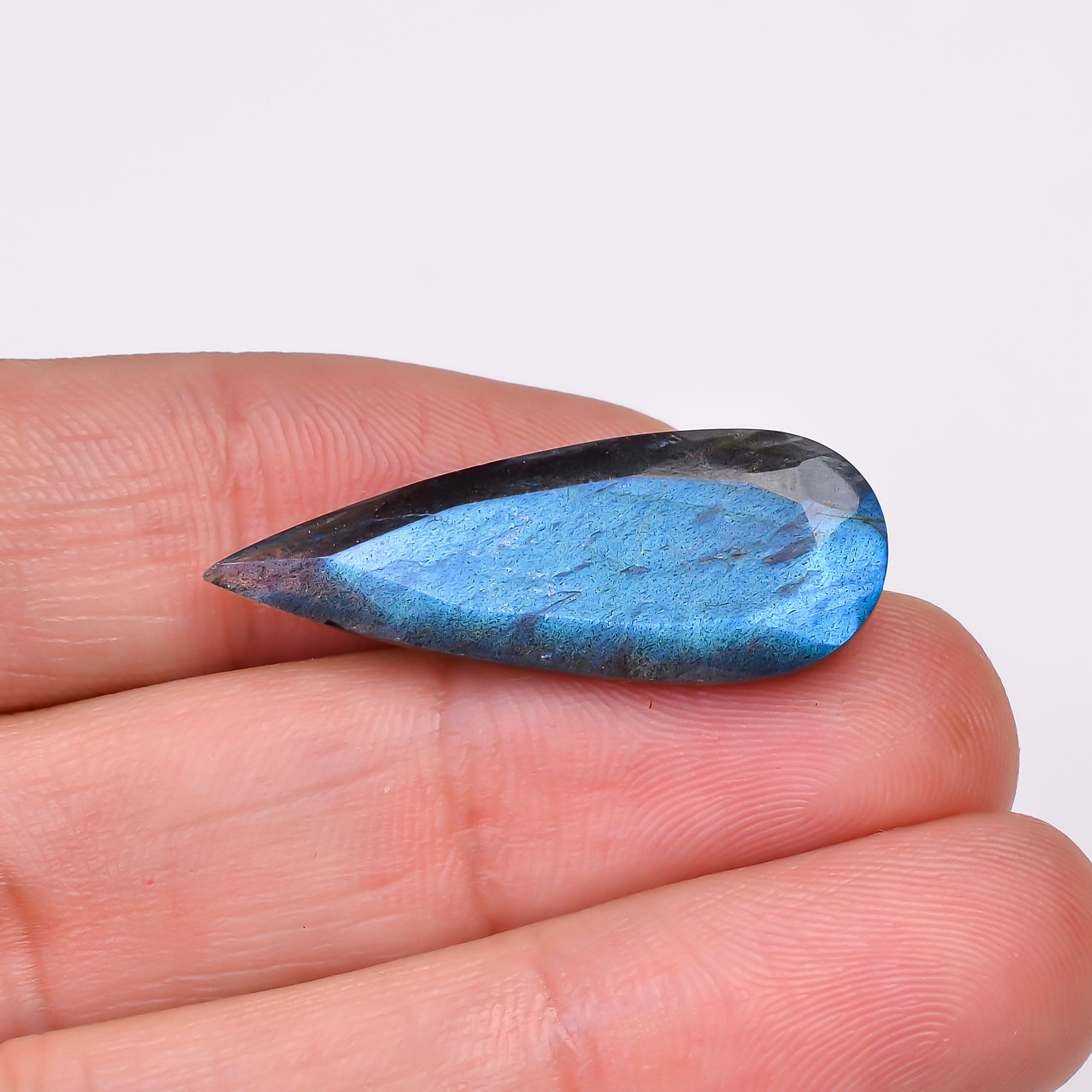 Natural Labradorite Pear Shape Cut Stone Loose Gemstone For Making Jewelry 14.5 Ct. 30X11X7 MM Y-10580