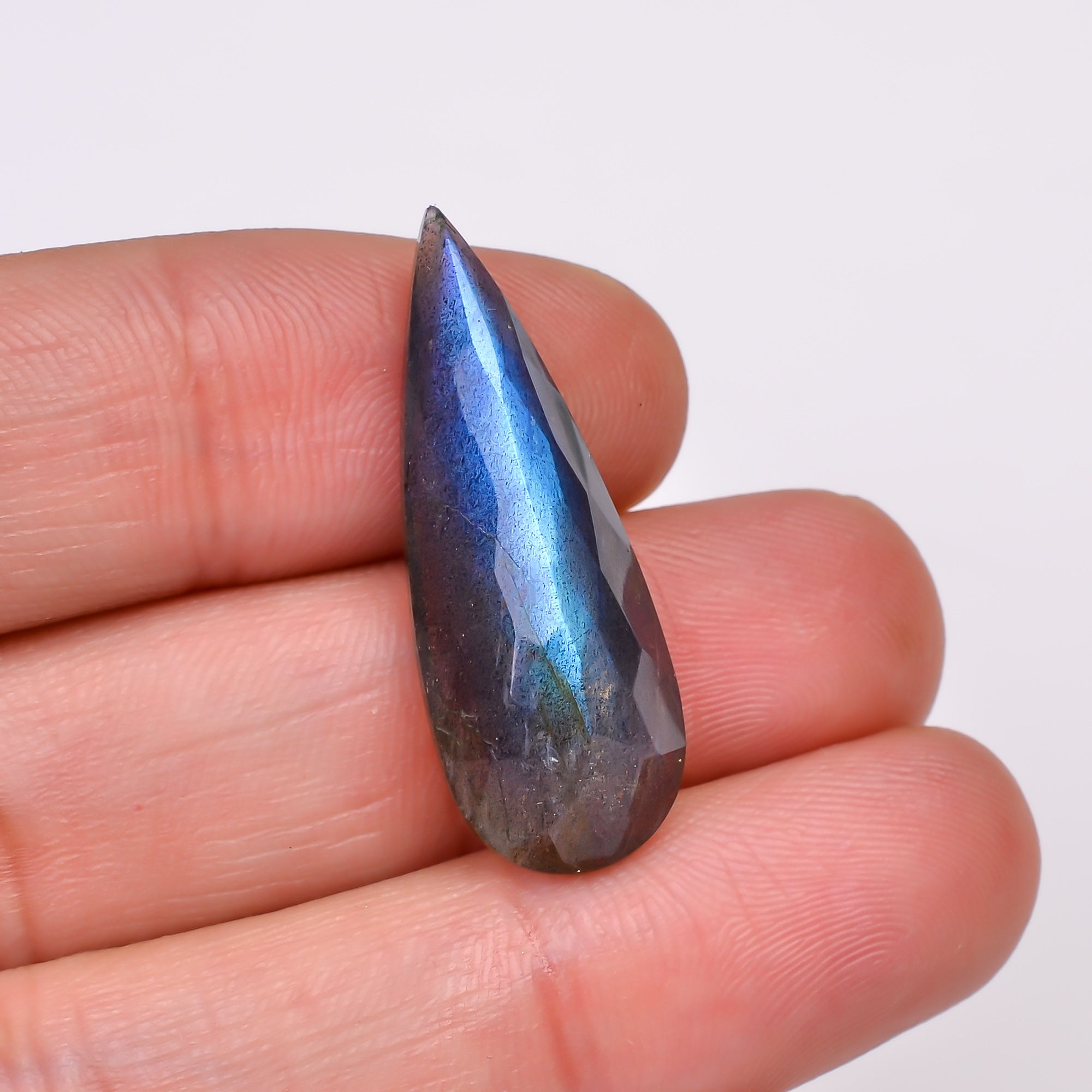 Natural Labradorite Pear Shape Cut Stone Loose Gemstone For Making Jewelry 14.5 Ct. 30X11X7 MM Y-10580