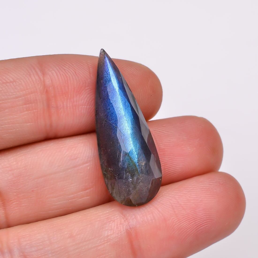 Natural Labradorite Pear Shape Cut Stone Loose Gemstone For Making Jewelry 14.5 Ct. 30X11X7 MM Y-10580
