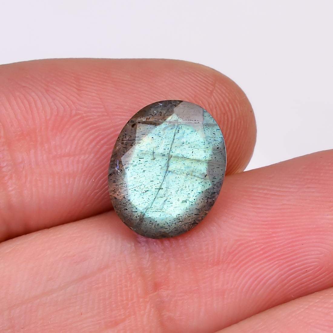 Natural Labradorite Oval Shape Cut Stone Loose Gemstone For Making Jewelry 4.5 Ct. 12X10X5 MM Y-10581