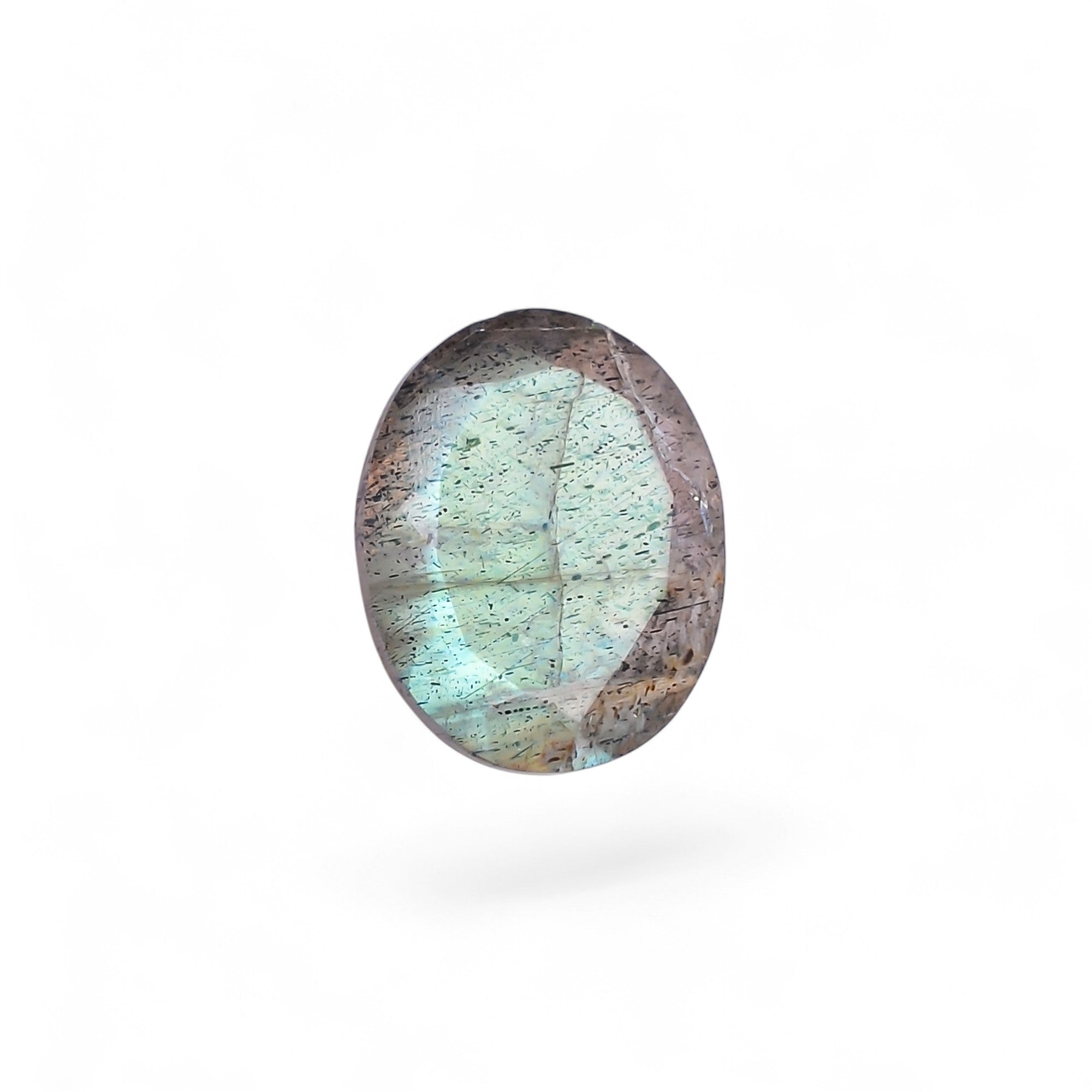 Natural Labradorite Oval Shape Cut Stone Loose Gemstone For Making Jewelry 4.5 Ct. 12X10X5 MM Y-10581
