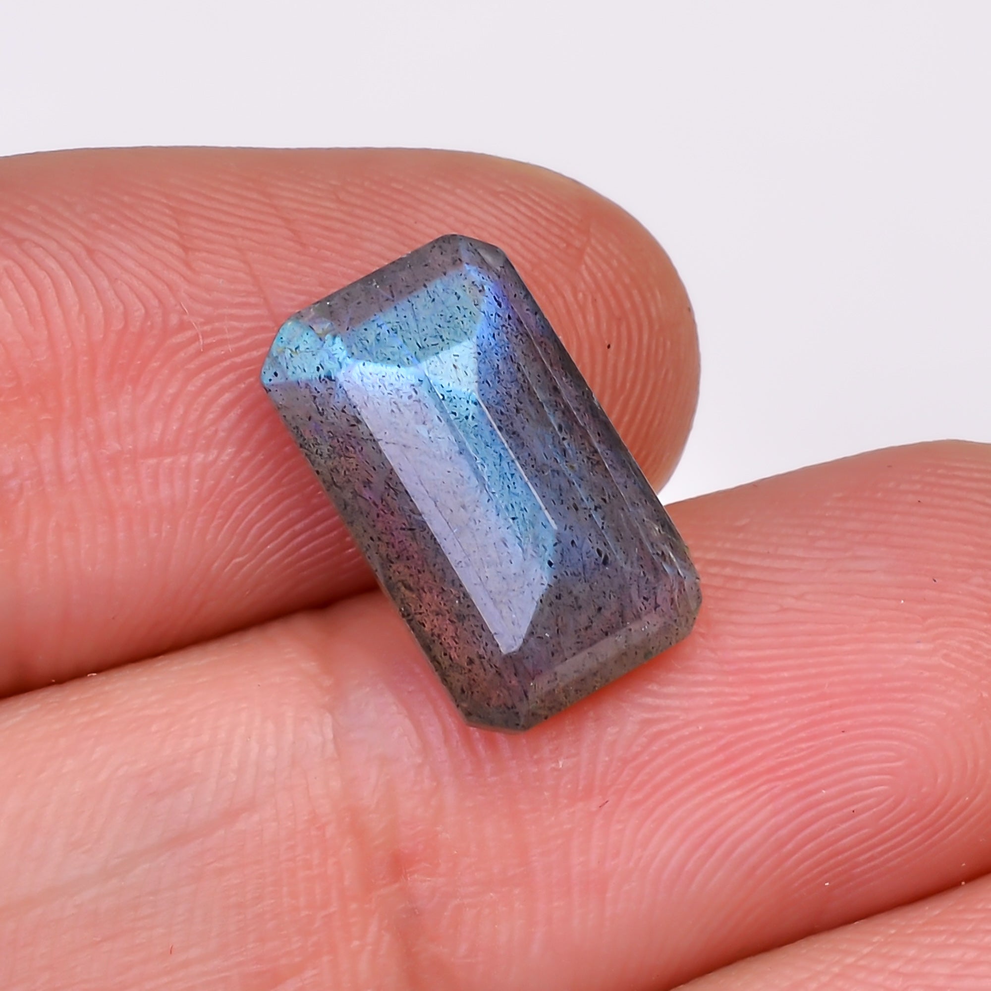 Natural Labradorite Radiant Shape Cut Stone Loose Gemstone For Making Jewelry 5 Ct. 14X8X5 MM Y-10583