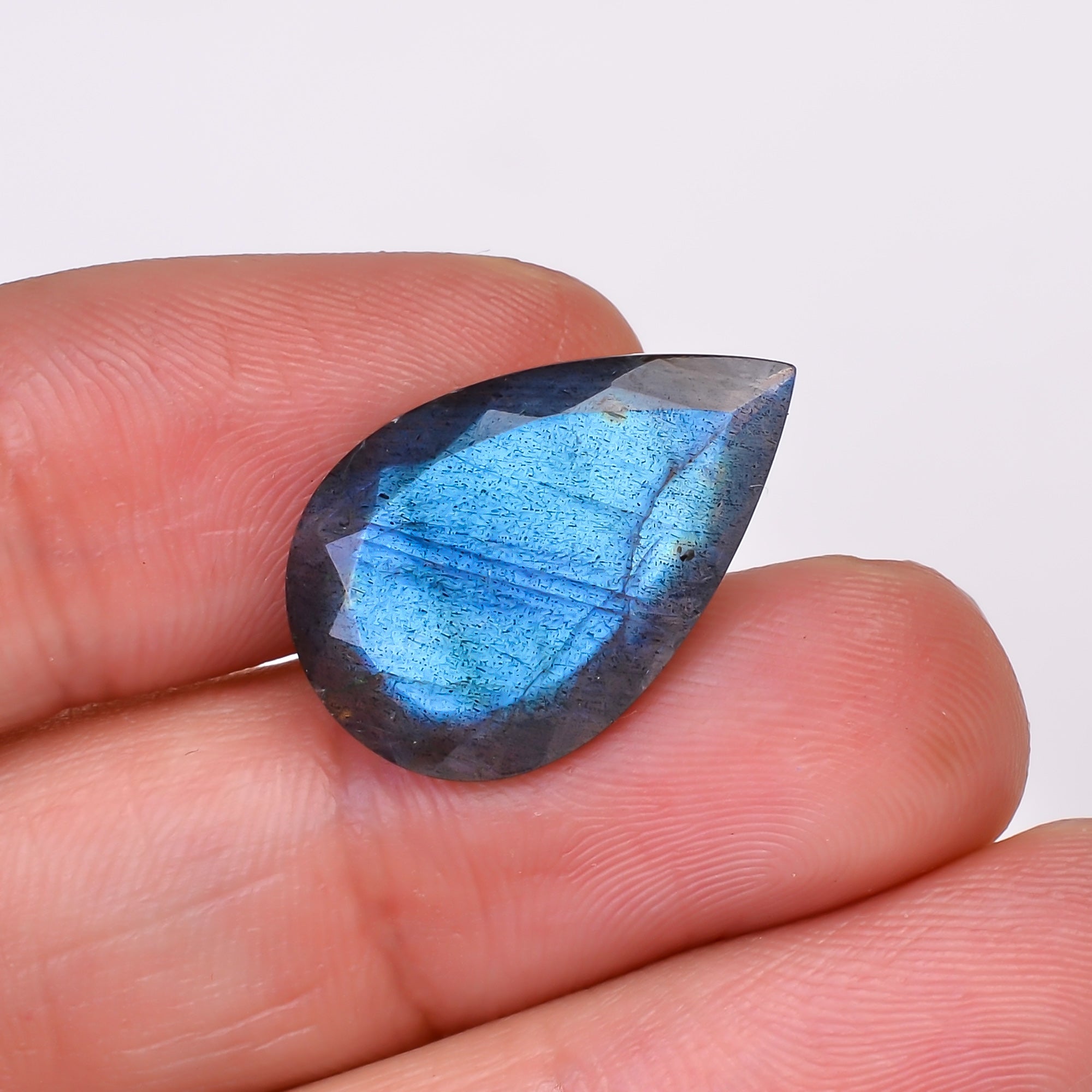 Natural Labradorite Pear Shape Cut Stone Loose Gemstone For Making Jewelry 9.5 Ct. 21X13X6 MM Y-10586