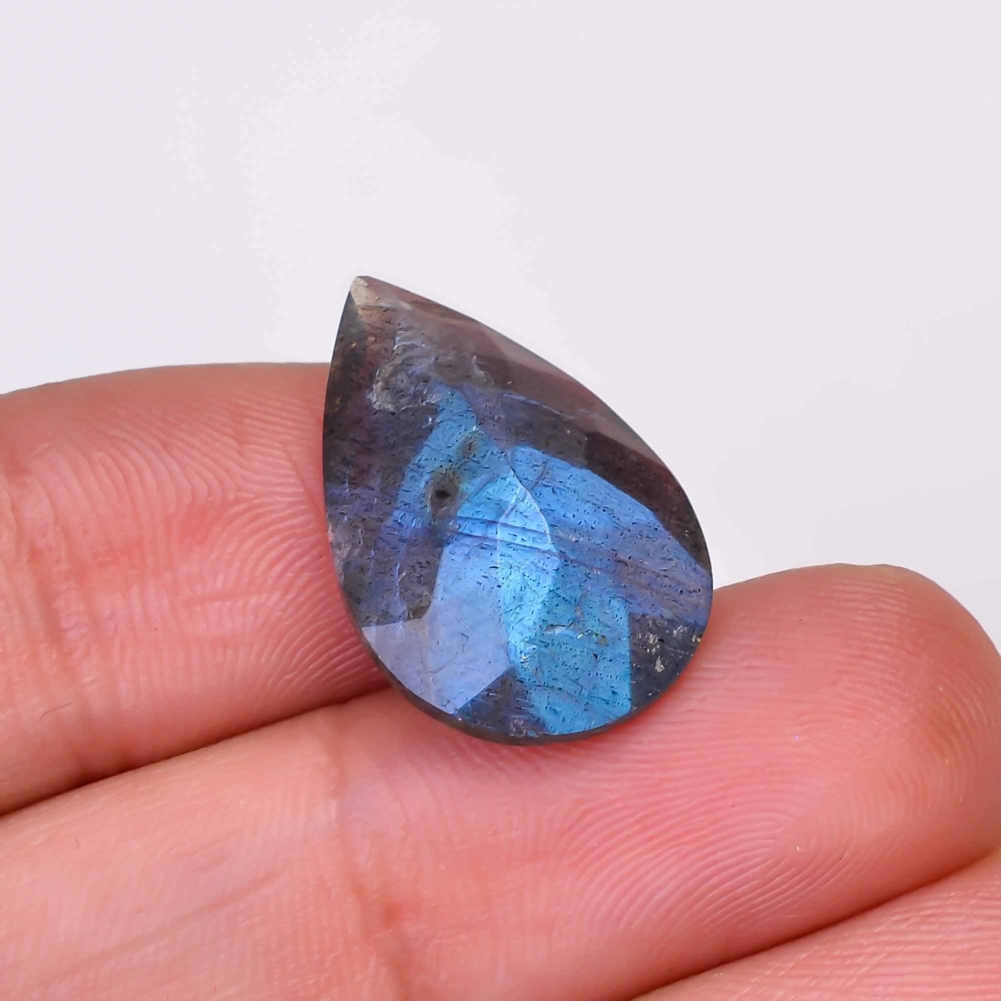 Natural Labradorite Pear Shape Cut Stone Loose Gemstone For Making Jewelry 9.5 Ct. 21X13X6 MM Y-10586