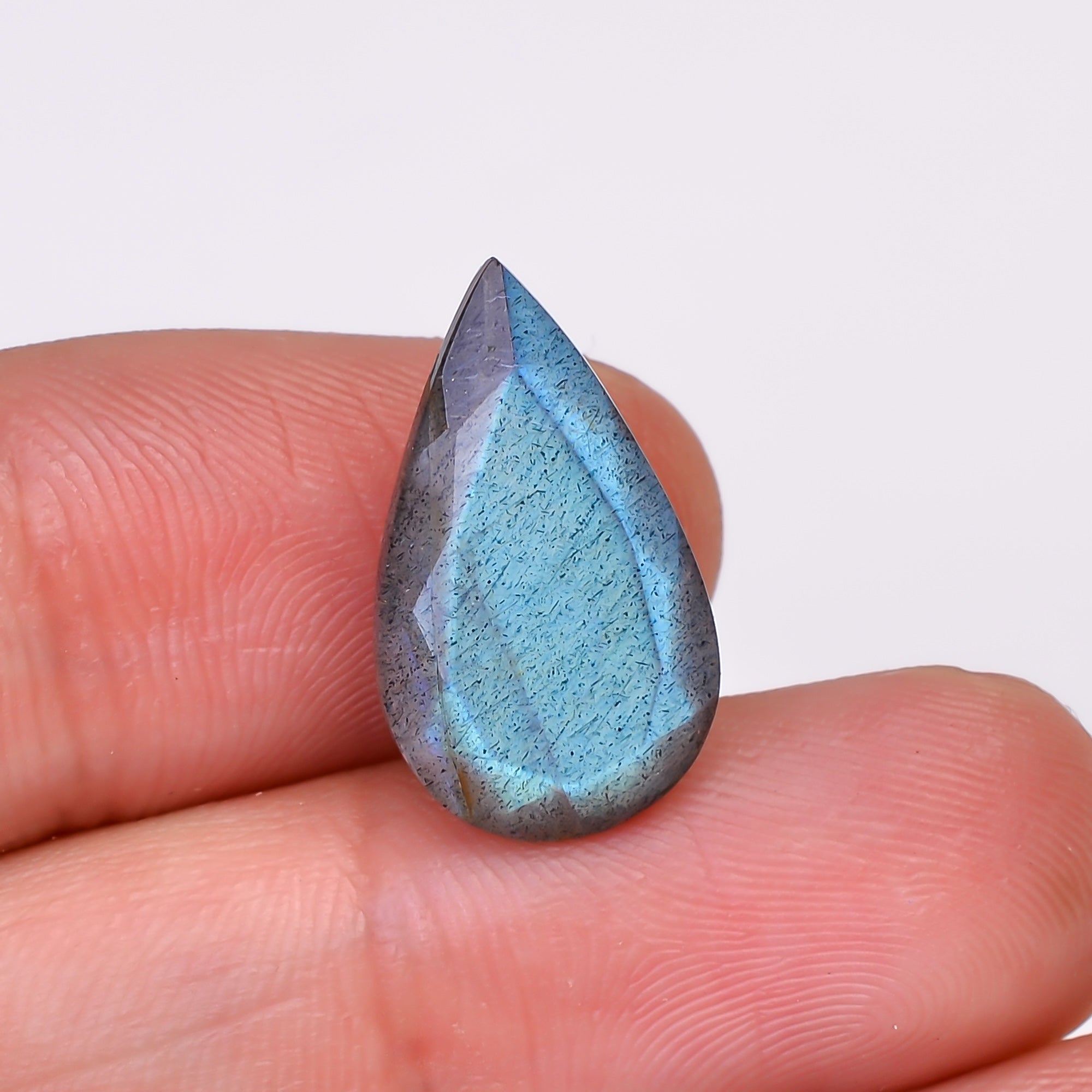 Natural Labradorite Pear Shape Cut Stone Loose Gemstone For Making Jewelry 7.5 Ct. 18X10X7 MM Y-10588