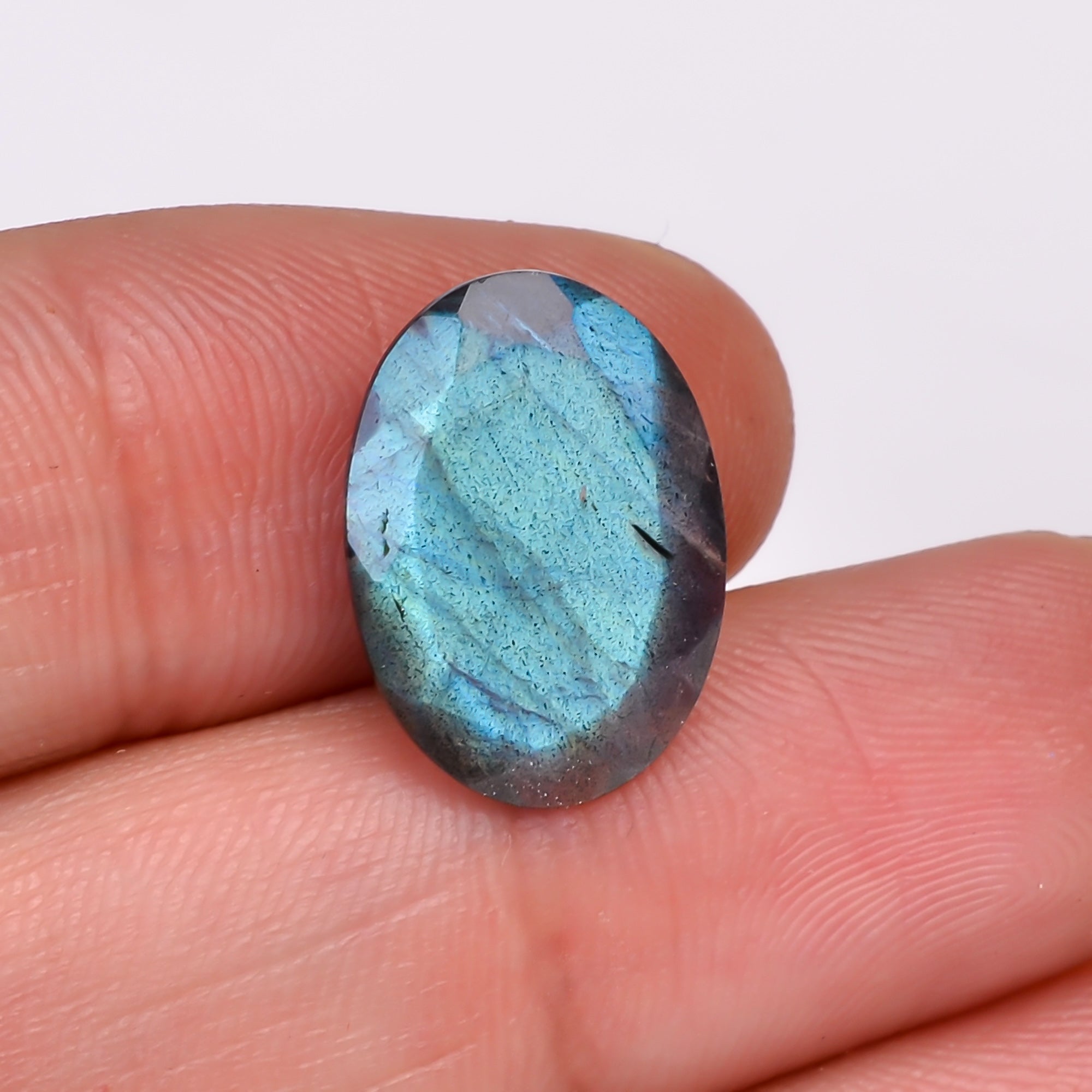 Natural Labradorite Oval Shape Cut Stone Loose Gemstone For Making Jewelry 6 Ct. 16X11X5 MM Y-10589