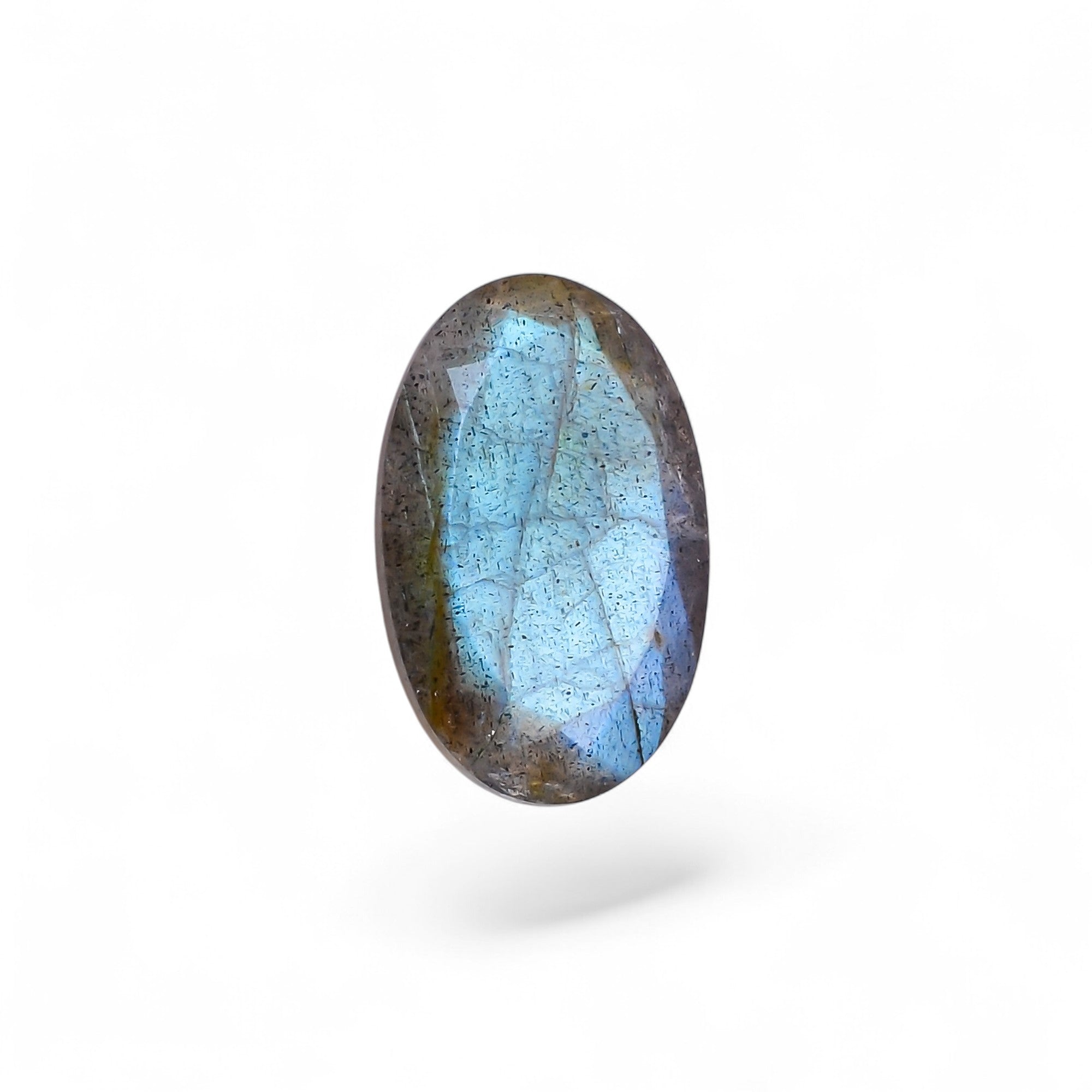 Natural Labradorite Oval Shape Cut Stone Loose Gemstone For Making Jewelry 12 Ct. 20X12X7 MM Y-10590
