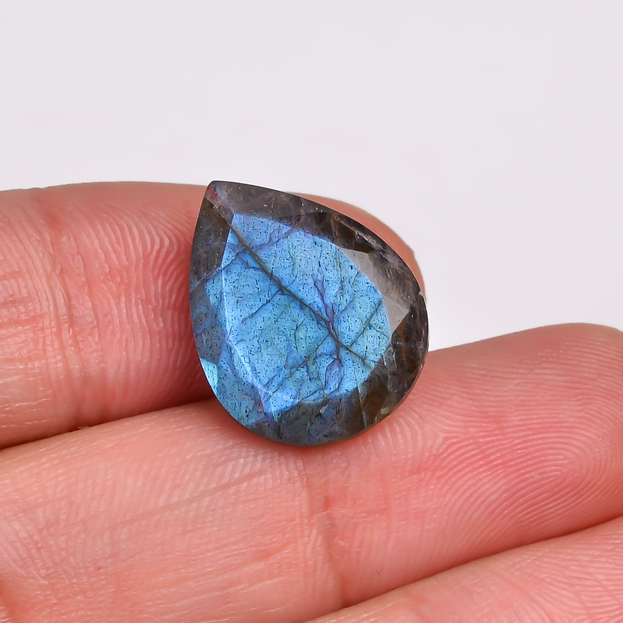 Natural Labradorite Pear Shape Cut Stone Loose Gemstone For Making Jewelry 9.5 Ct. 17X13X6 MM Y-10591