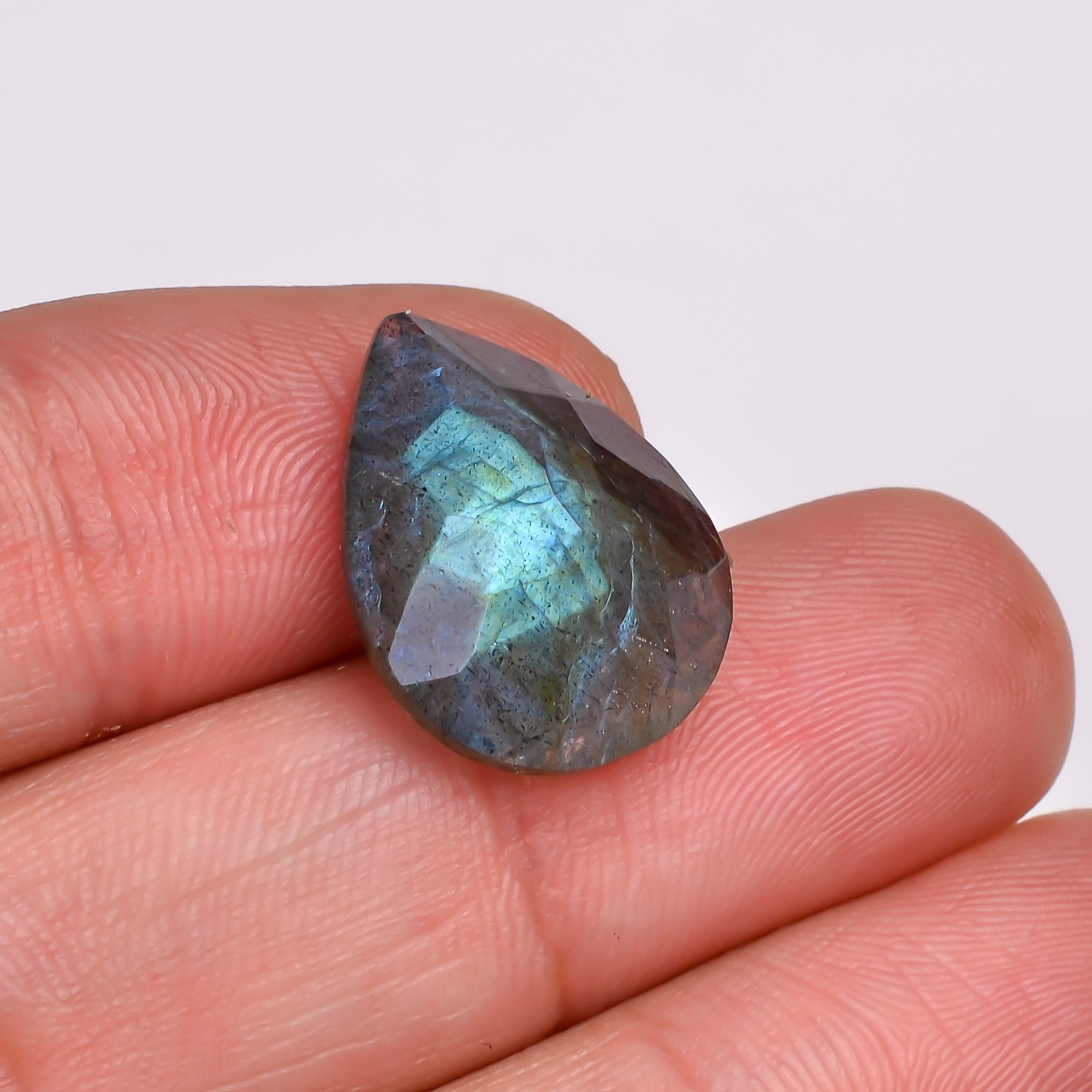 Natural Labradorite Pear Shape Cut Stone Loose Gemstone For Making Jewelry 9.5 Ct. 17X13X6 MM Y-10591