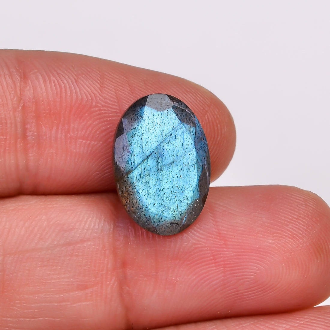 Natural Labradorite Oval Shape Cut Stone Loose Gemstone For Making Jewelry 6 Ct. 15X10X5 MM Y-10593