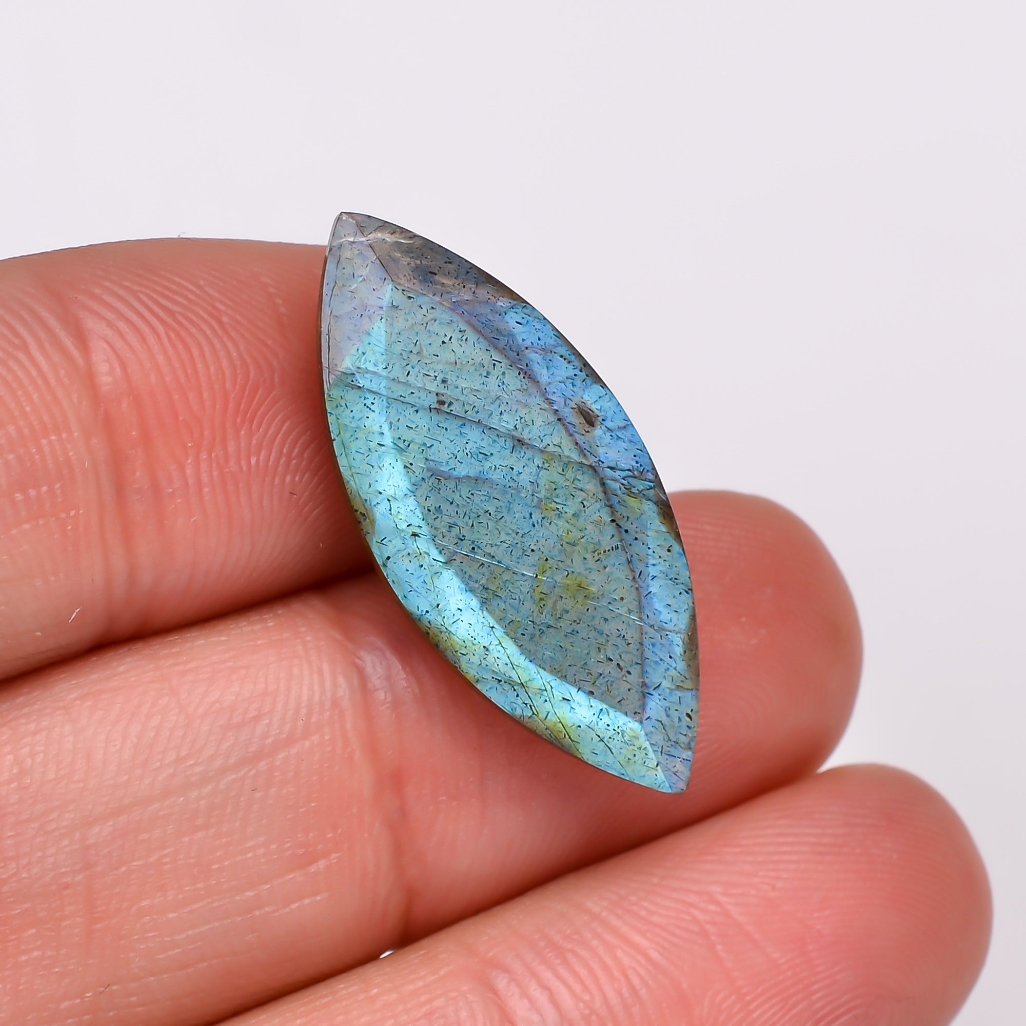 Natural Labradorite Marquise Shape Cut Stone Loose Gemstone For Making Jewelry 11.5 Ct. 27X11X6 MM Y-10595
