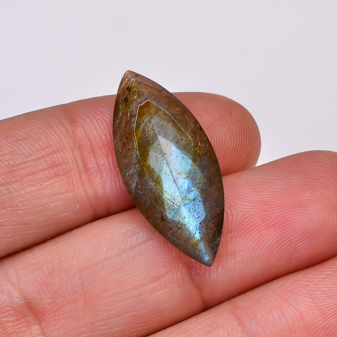 Natural Labradorite Marquise Shape Cut Stone Loose Gemstone For Making Jewelry 11.5 Ct. 27X11X6 MM Y-10595