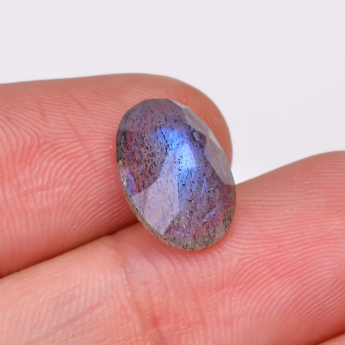 Natural Labradorite Oval Shape Cut Stone Loose Gemstone For Making Jewelry 3.5 Ct. 13X8X5 MM Y-10596