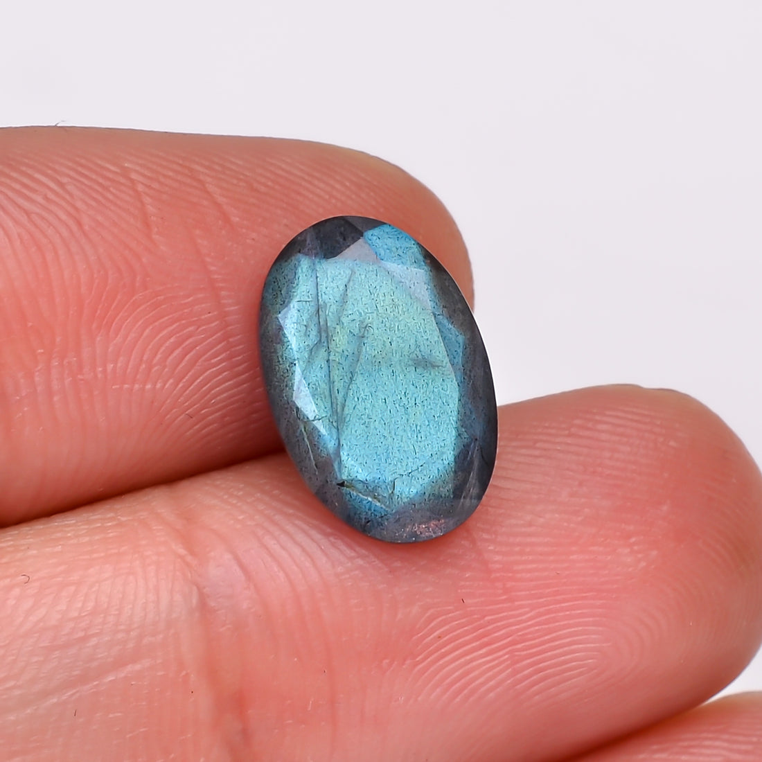Natural Labradorite Oval Shape Cut Stone Loose Gemstone For Making Jewelry 4 Ct. 13X8X6 MM Y-10598