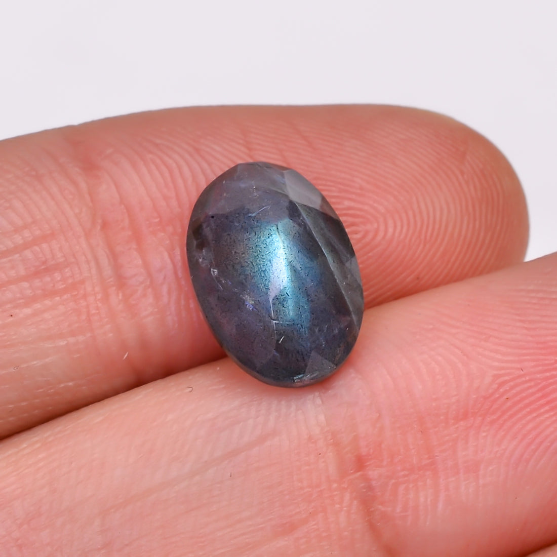 Natural Labradorite Oval Shape Cut Stone Loose Gemstone For Making Jewelry 4 Ct. 13X8X6 MM Y-10598